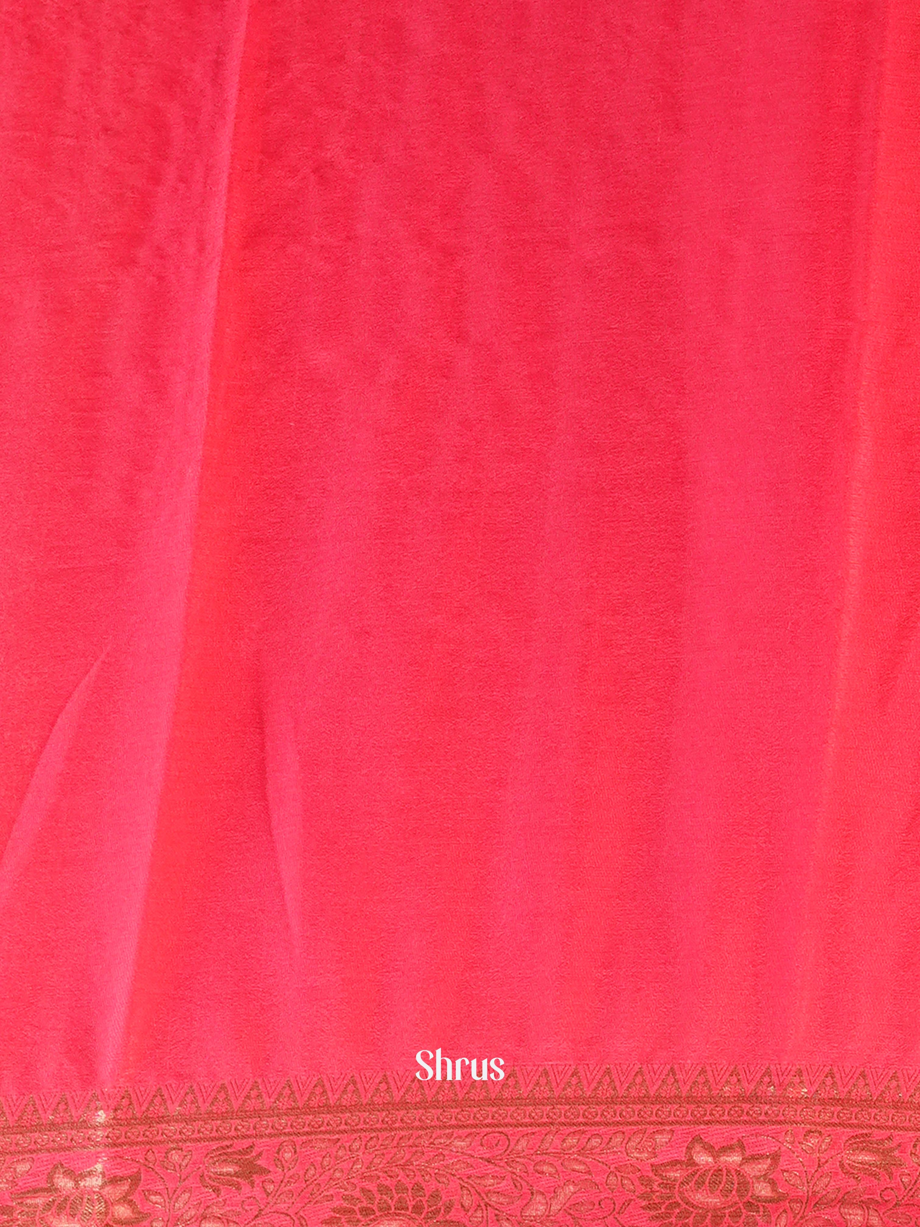 Pink - Semi Mysoresilk Saree - Shop on Shrus.com