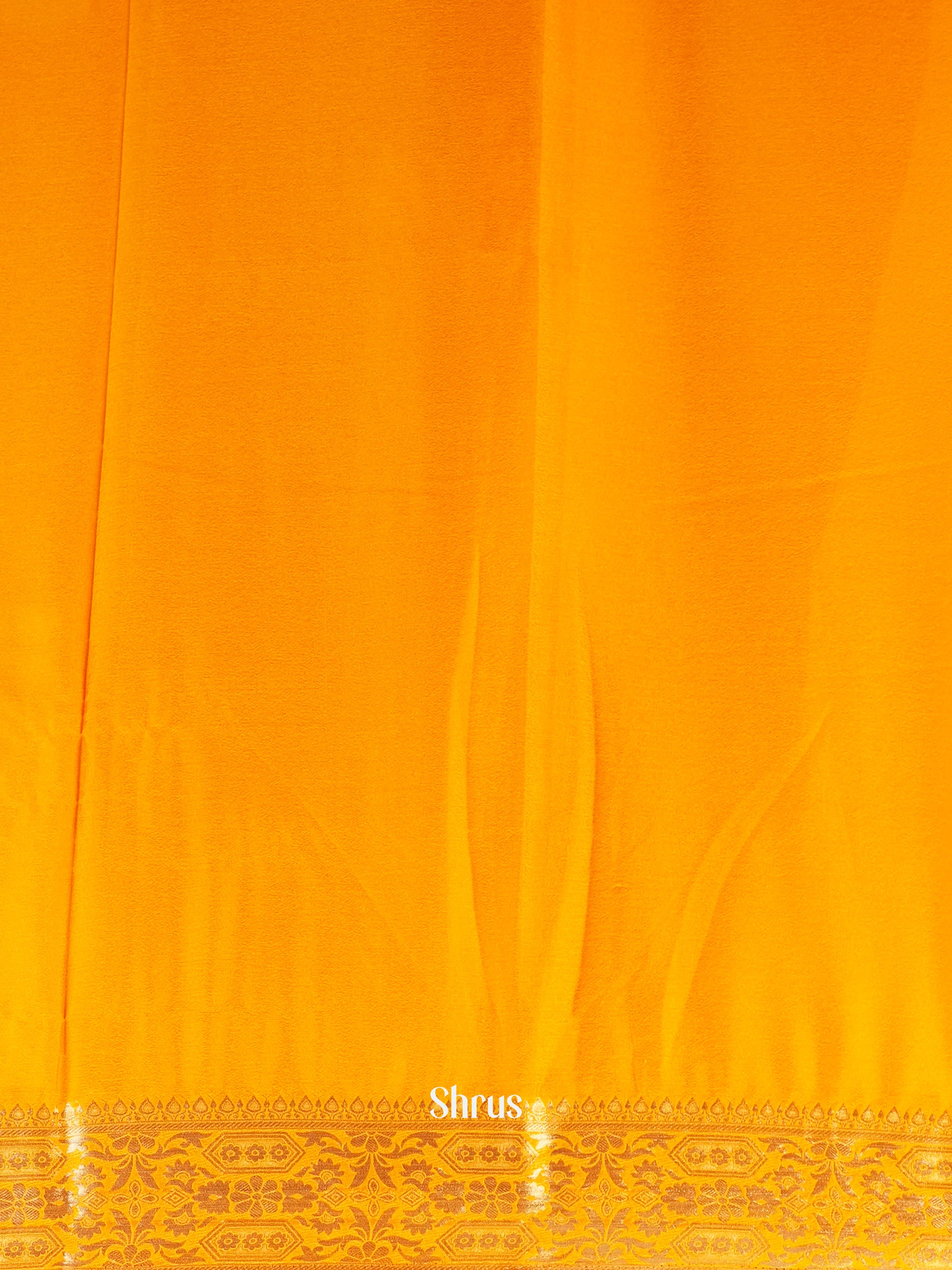 Mambazha Yellow- Semi Mysoresilk Saree - Shop on Shrus.com