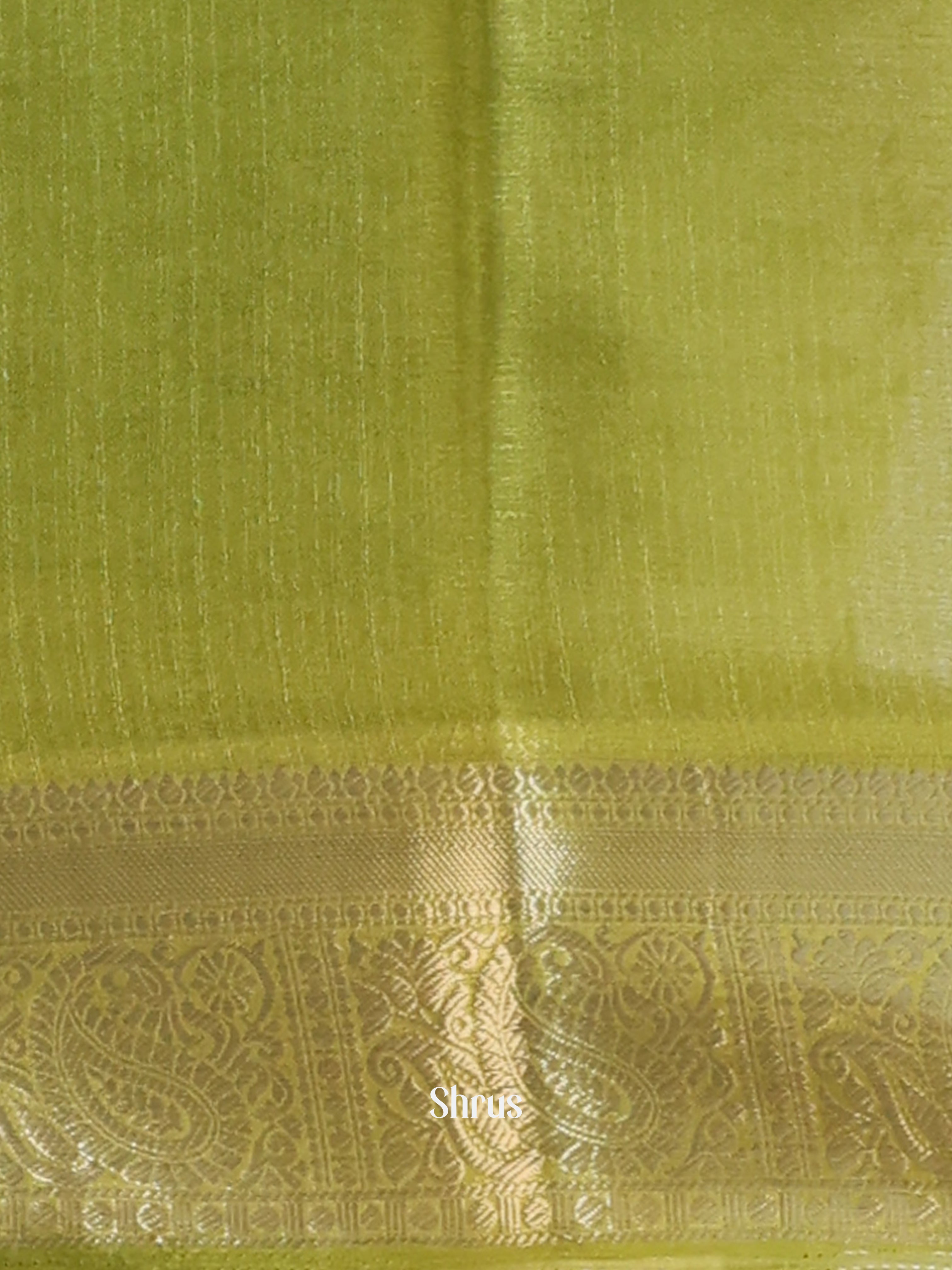 Green - Semi Organza Saree - Shop on Shrus.com