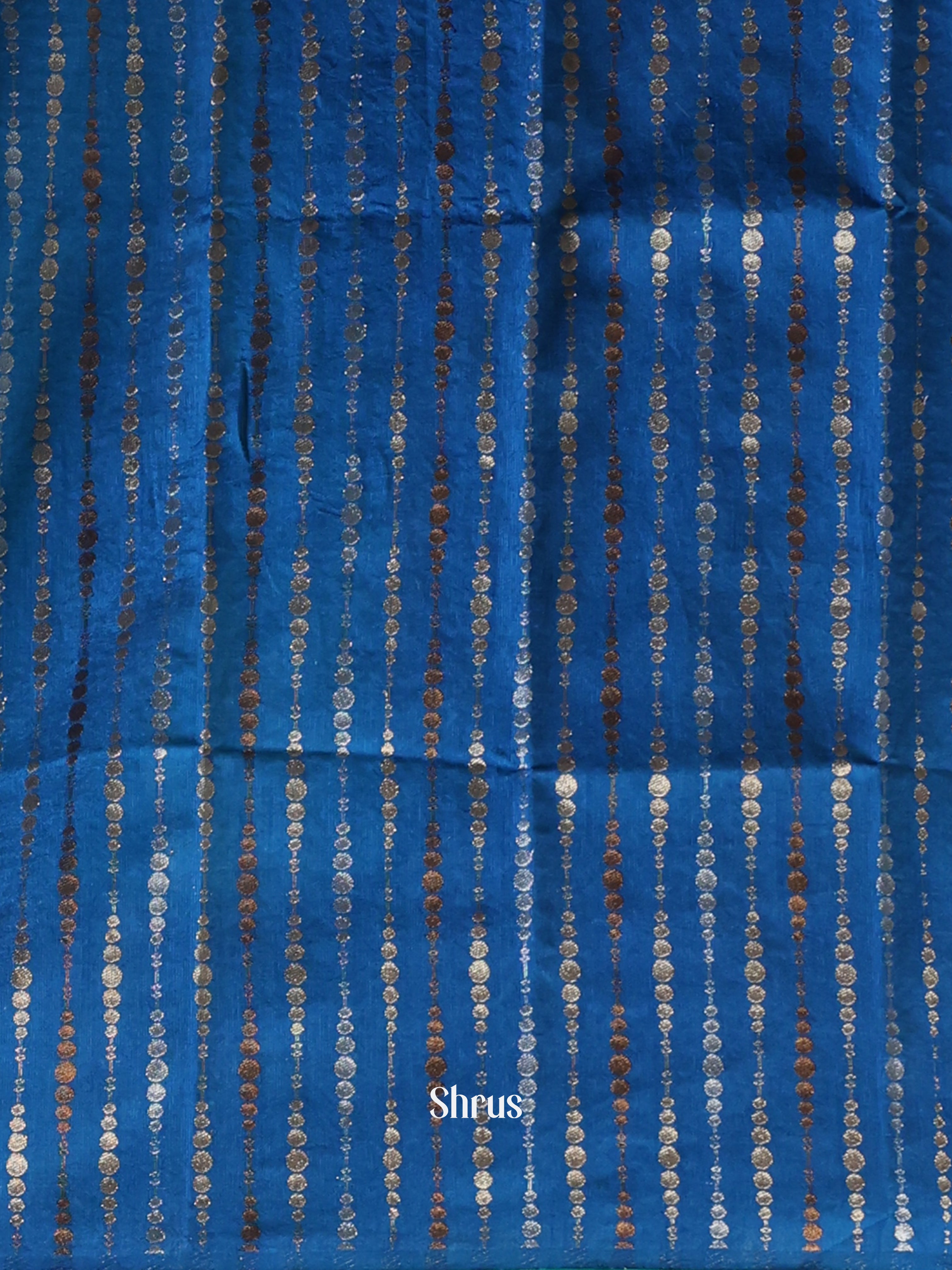 Green & Blue - Semi Organza Saree - Shop on Shrus.com