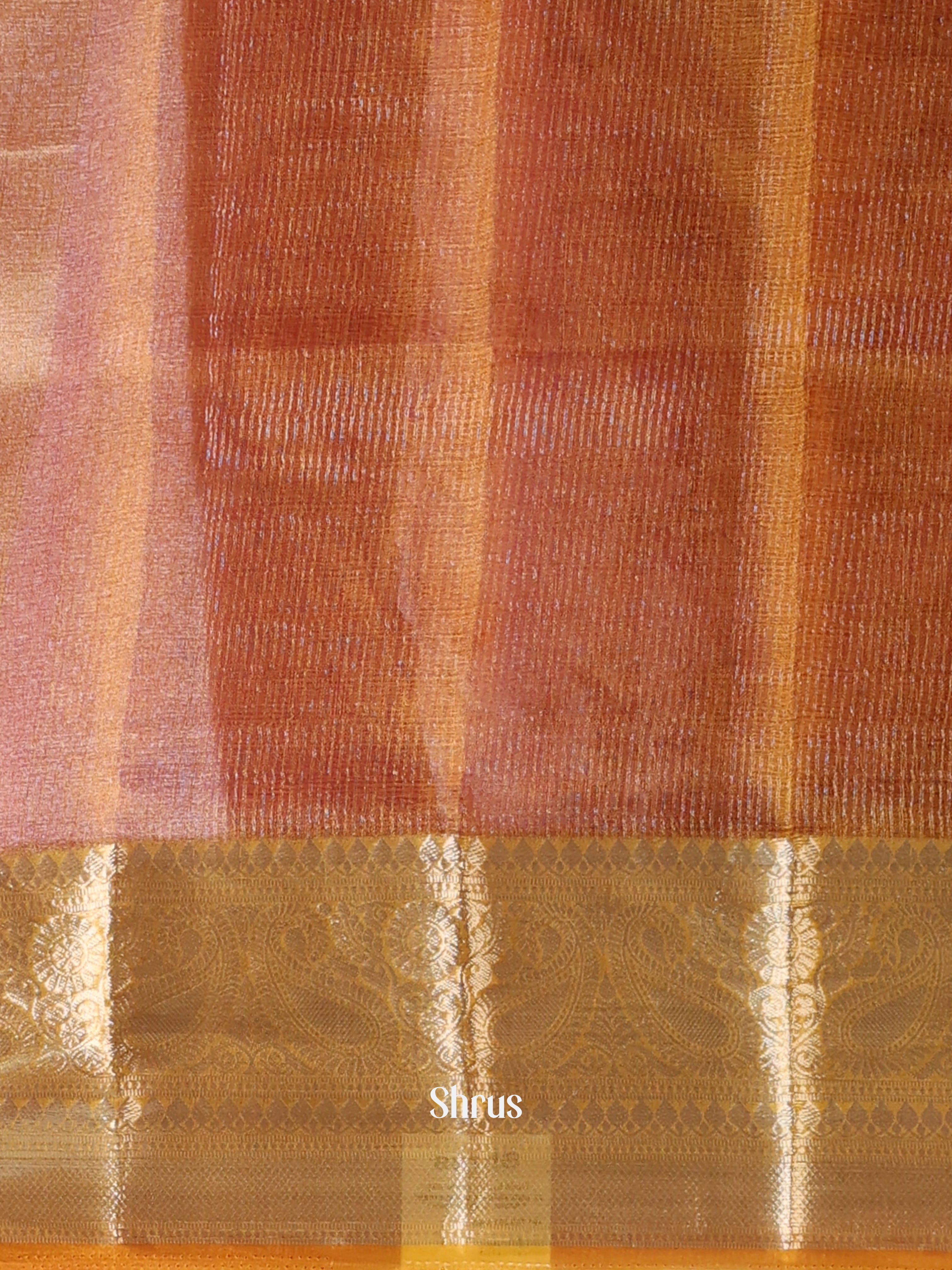 Purple - Semi Organza Saree - Shop on Shrus.com
