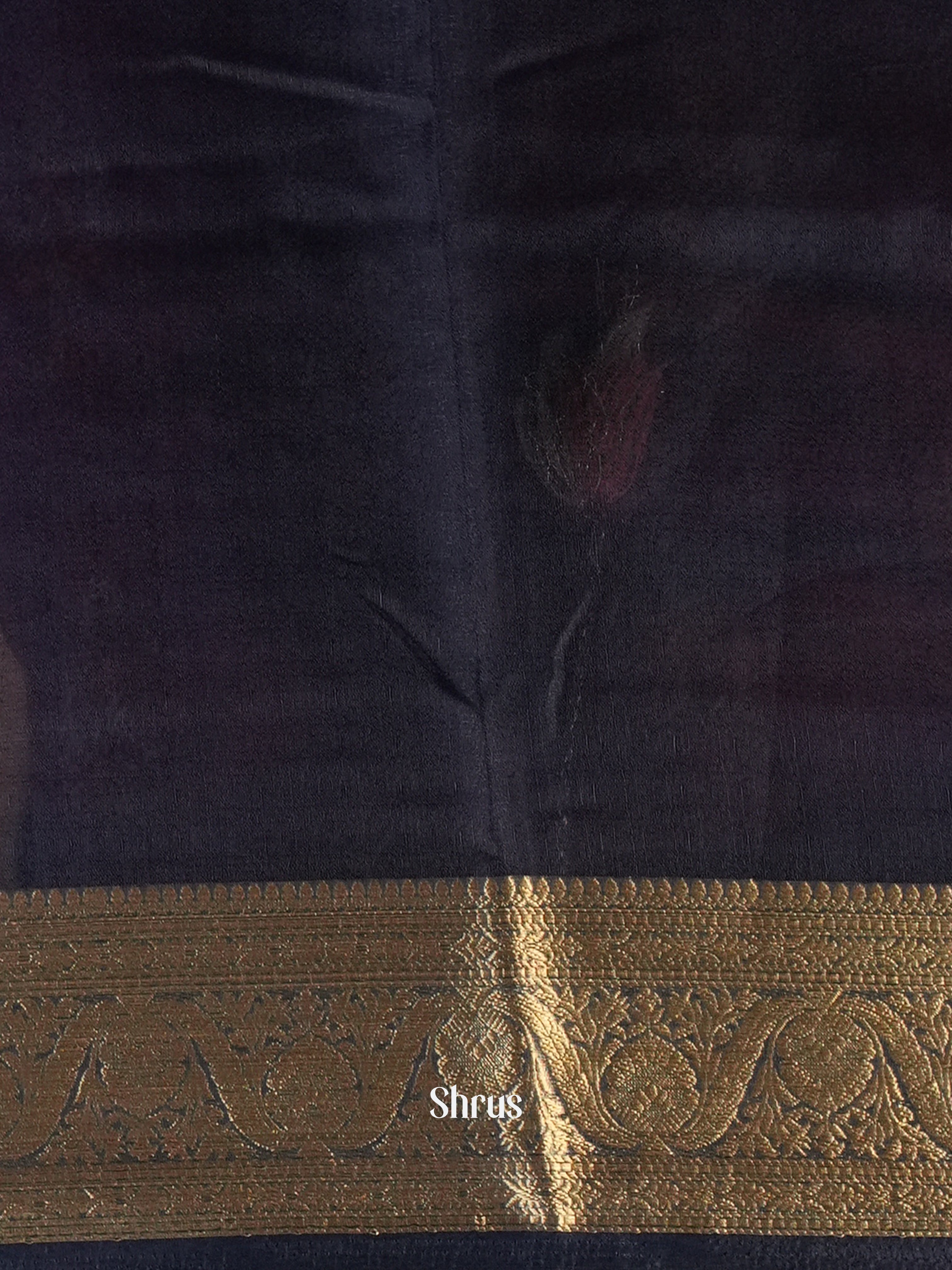 Blue - Semi Organza Saree - Shop on Shrus.com