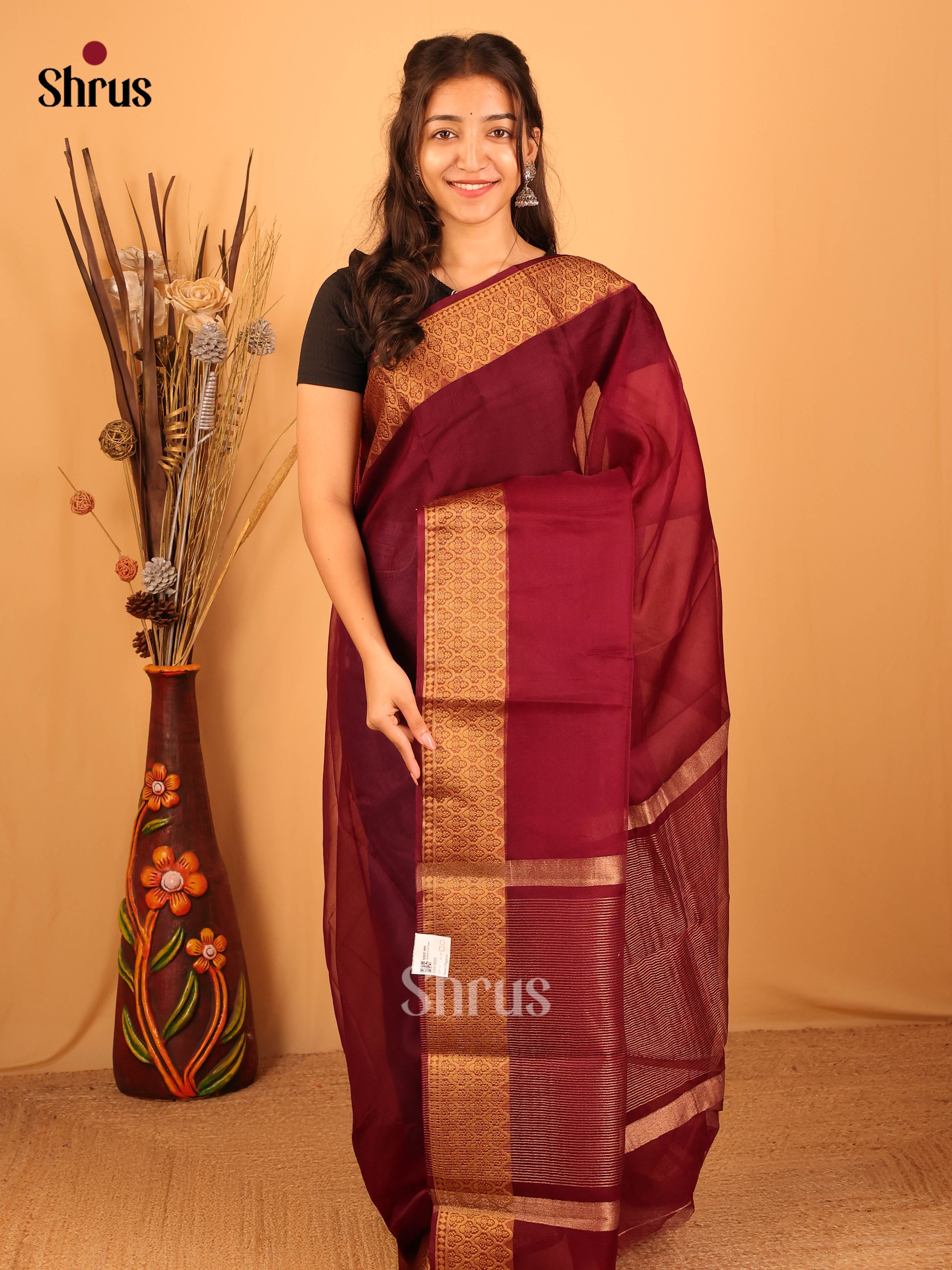 CIS15955 - Semi Organza Saree - Shop on Shrus.com