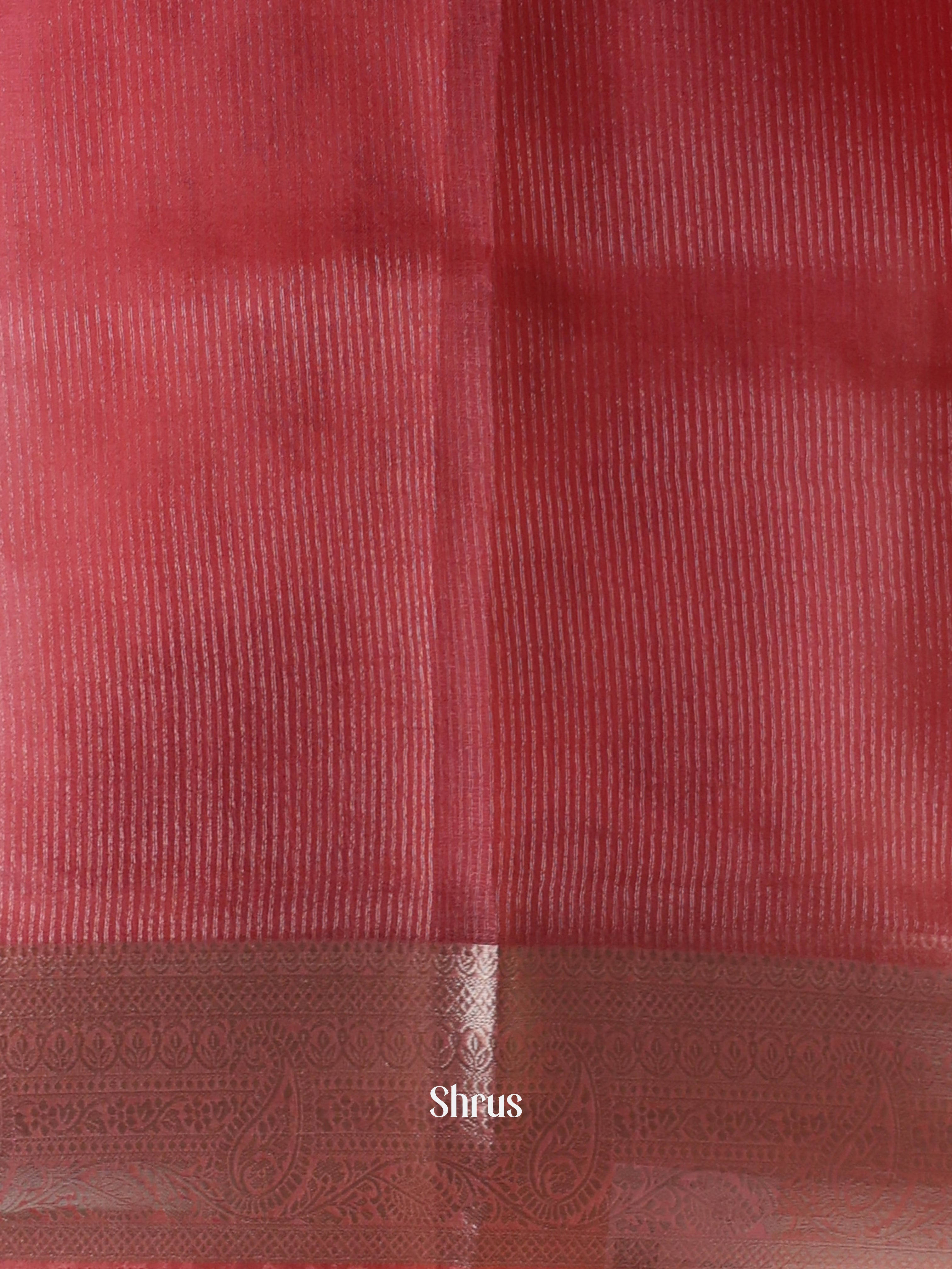 Pink - Semi Organza Saree - Shop on Shrus.com