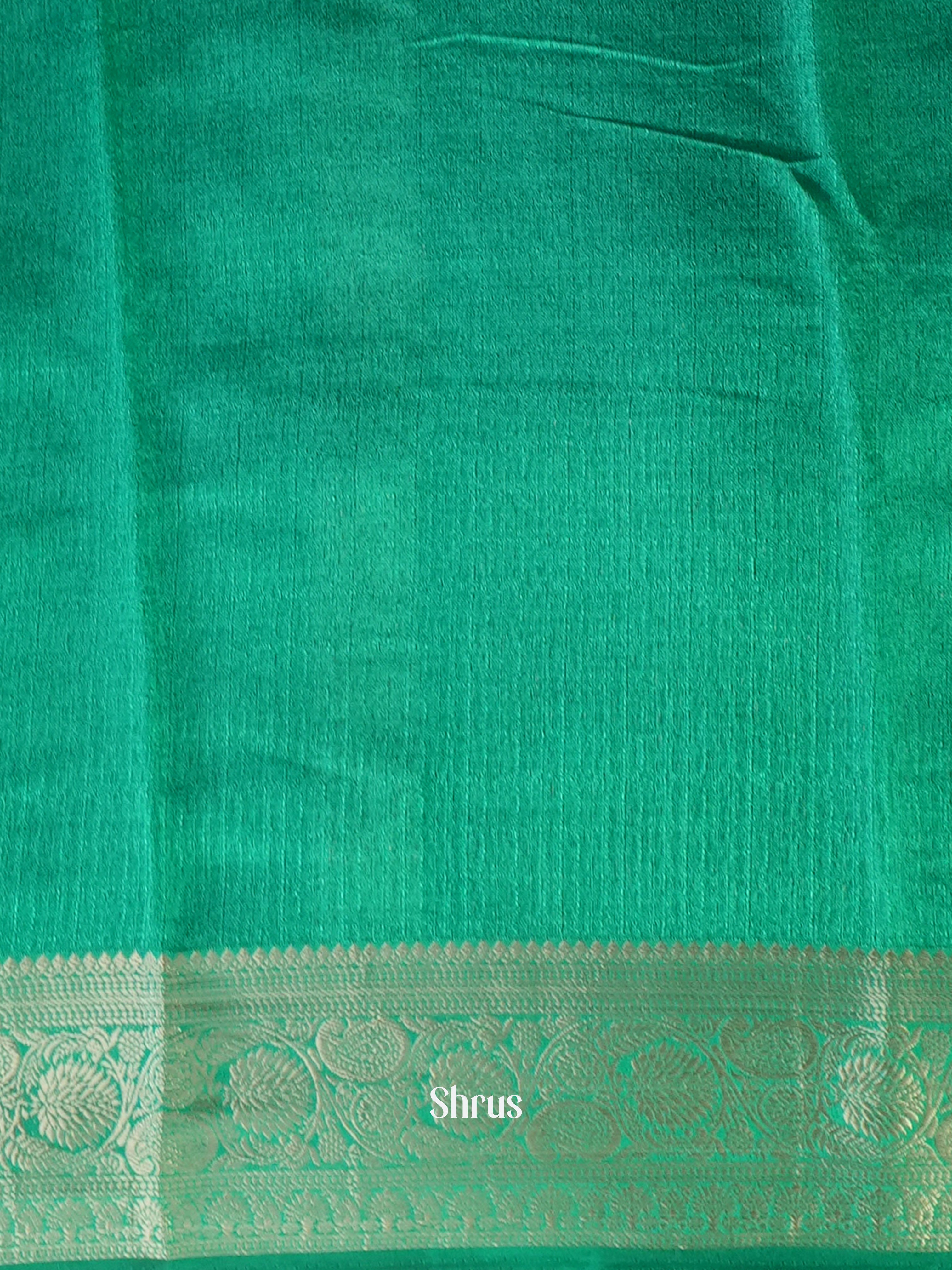 green - Semi Georgette Saree - Shop on Shrus.com