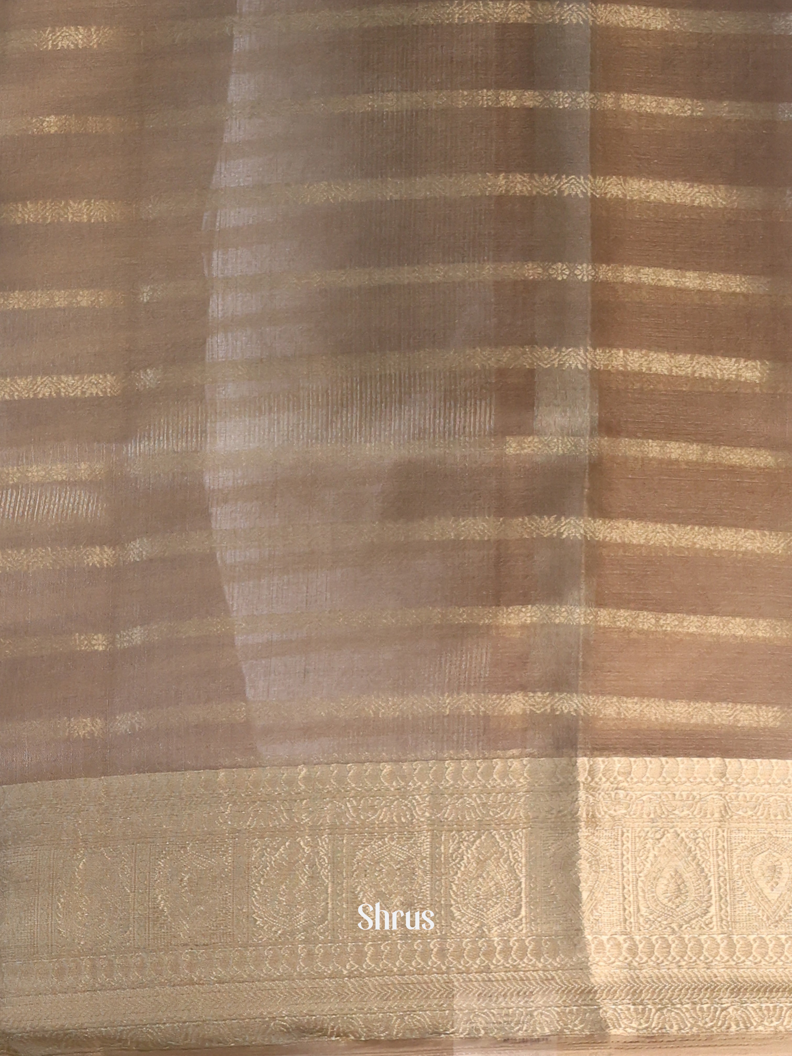 Grey - Semi Organza Saree - Shop on Shrus.com