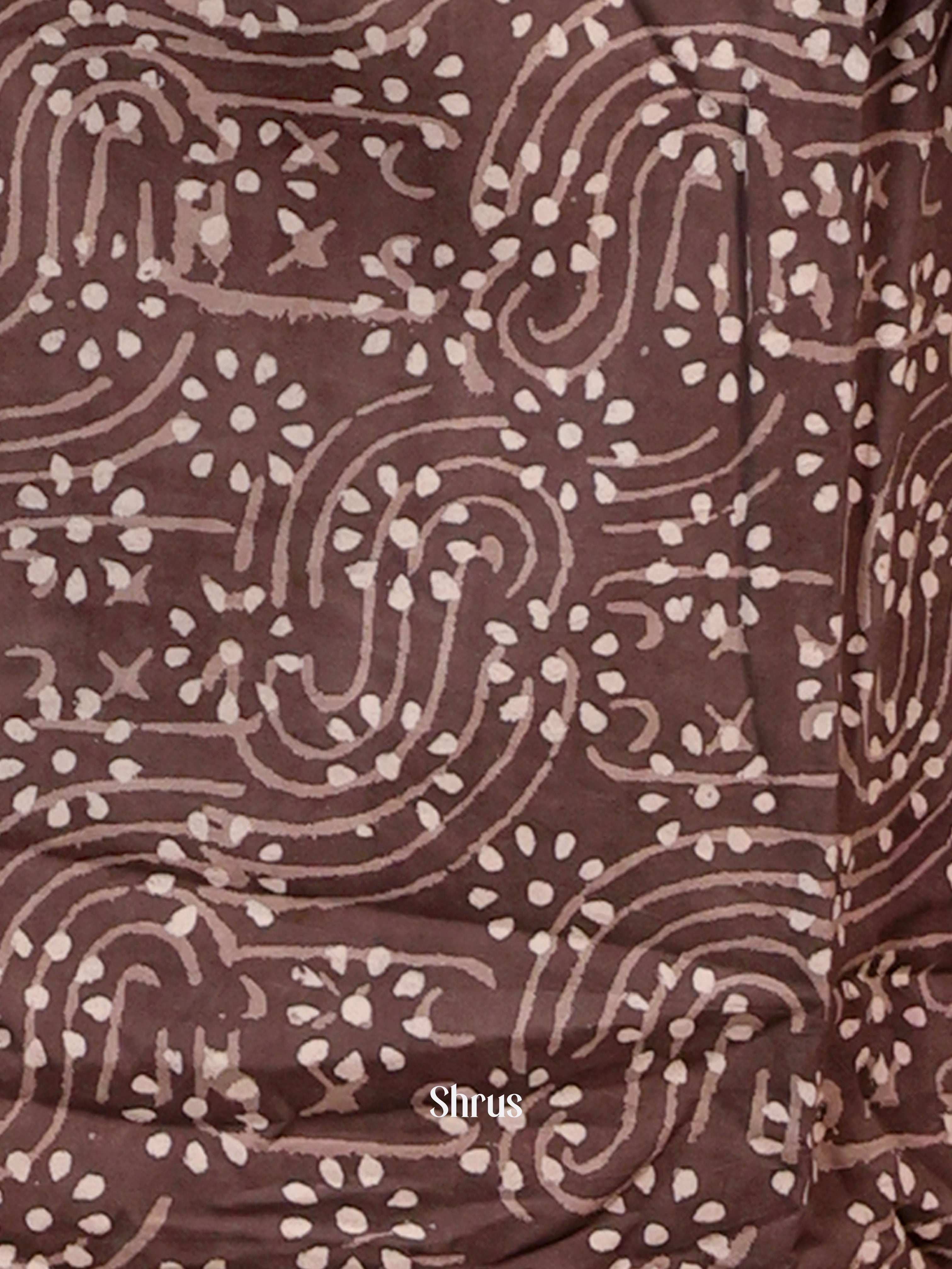 Brown & Red - Ajrakh 3pc Readymade Suits - Shop on Shrus.com