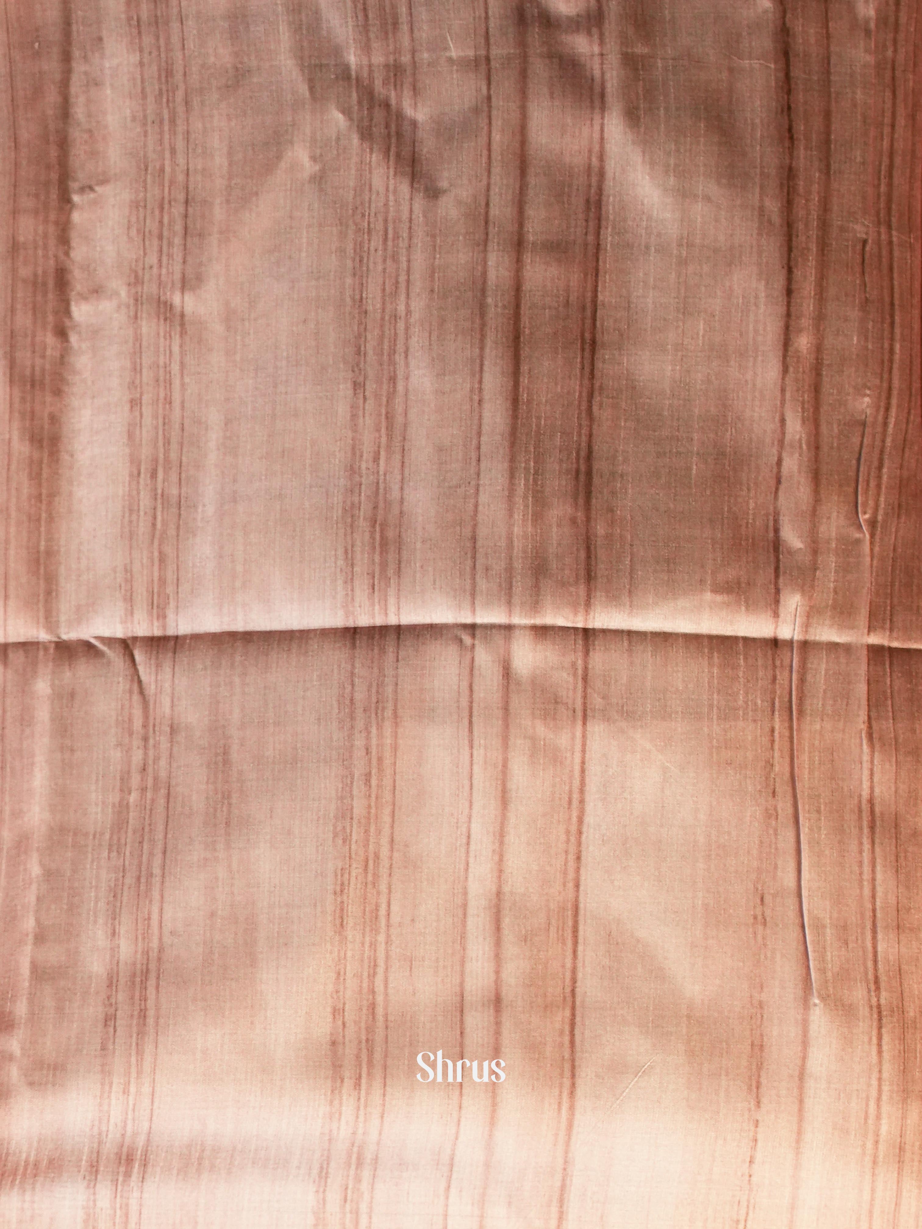 Black & Beige - Champa semi tussar - Shop on Shrus.com