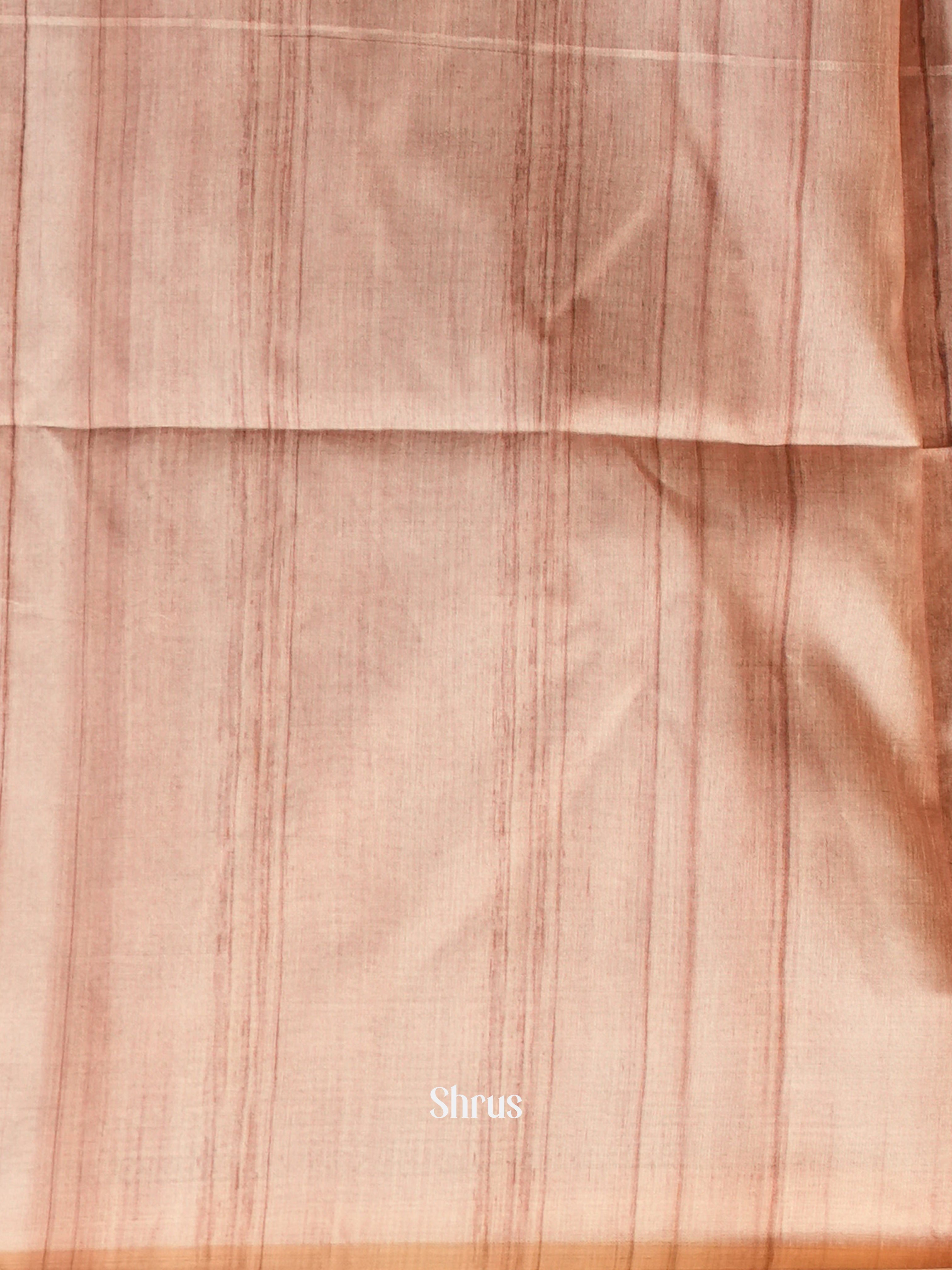 Blue & Brown- Champa semi tussar Saree - Shop on Shrus.com
