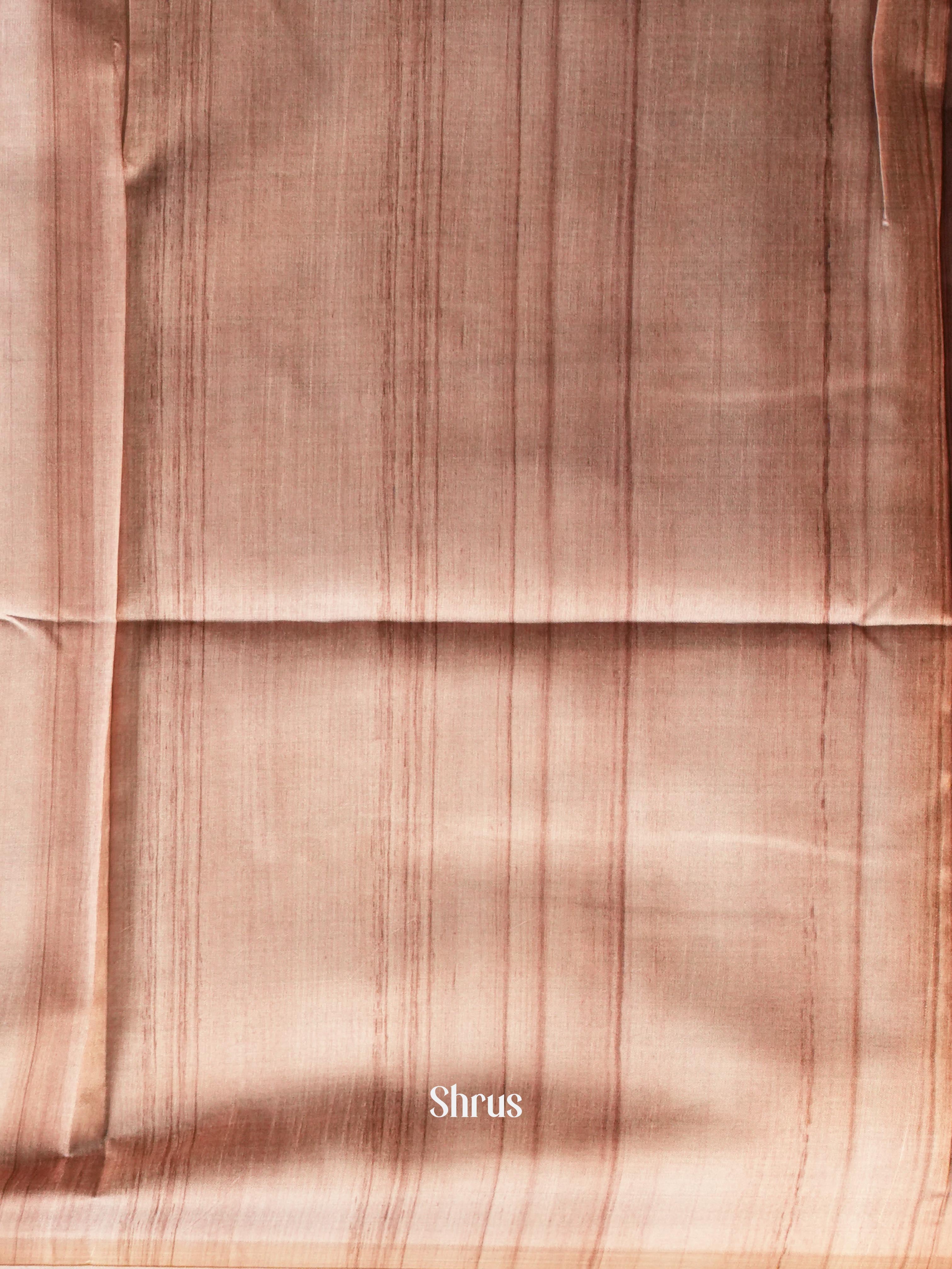 Maroon & Light Brown - Champa semi tussar - Shop on Shrus.com