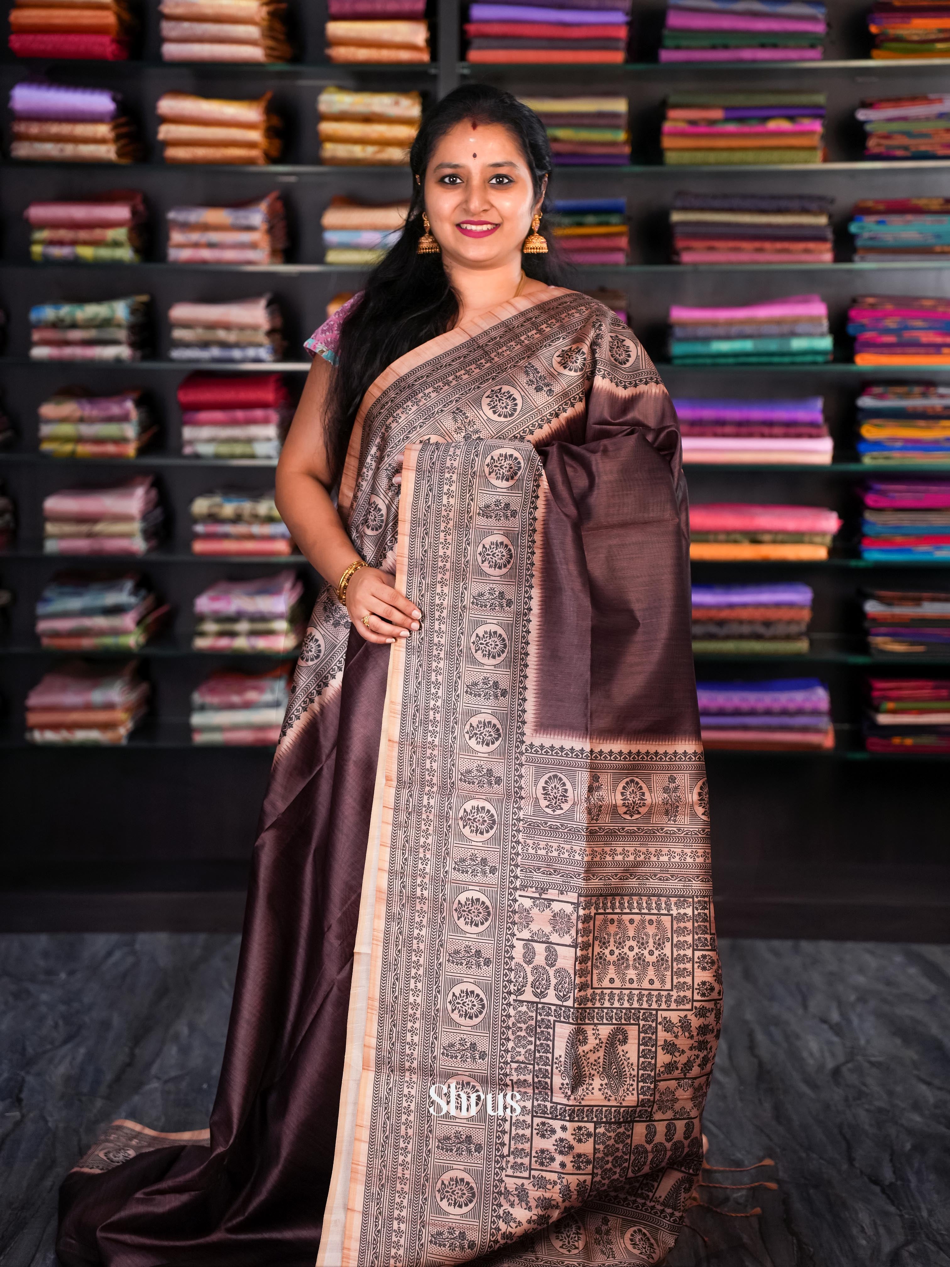 CIS16116 - Champa semi tussar - Shop on Shrus.com