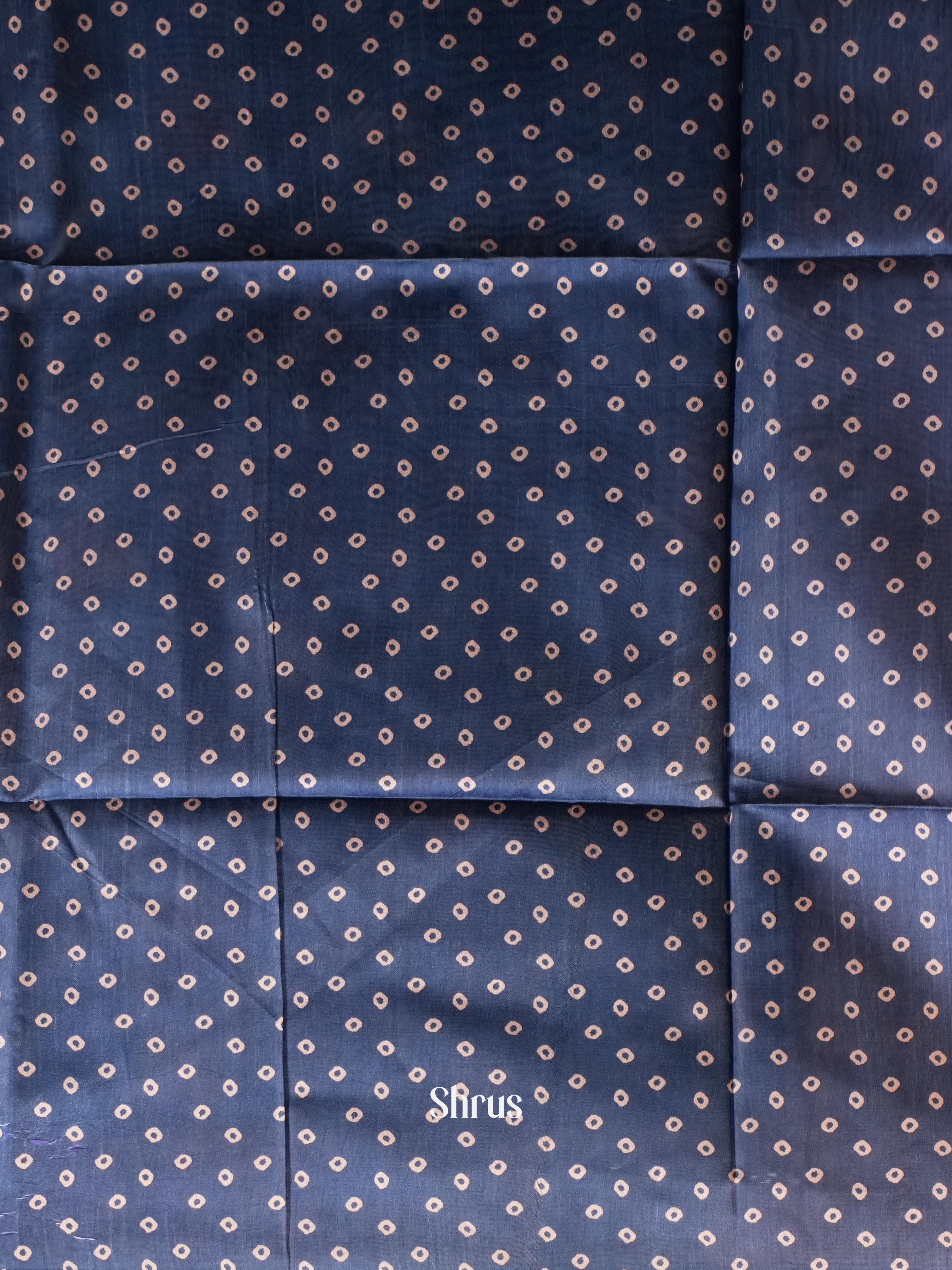 Pink & Blue - Champa semi tussar - Shop on Shrus.com