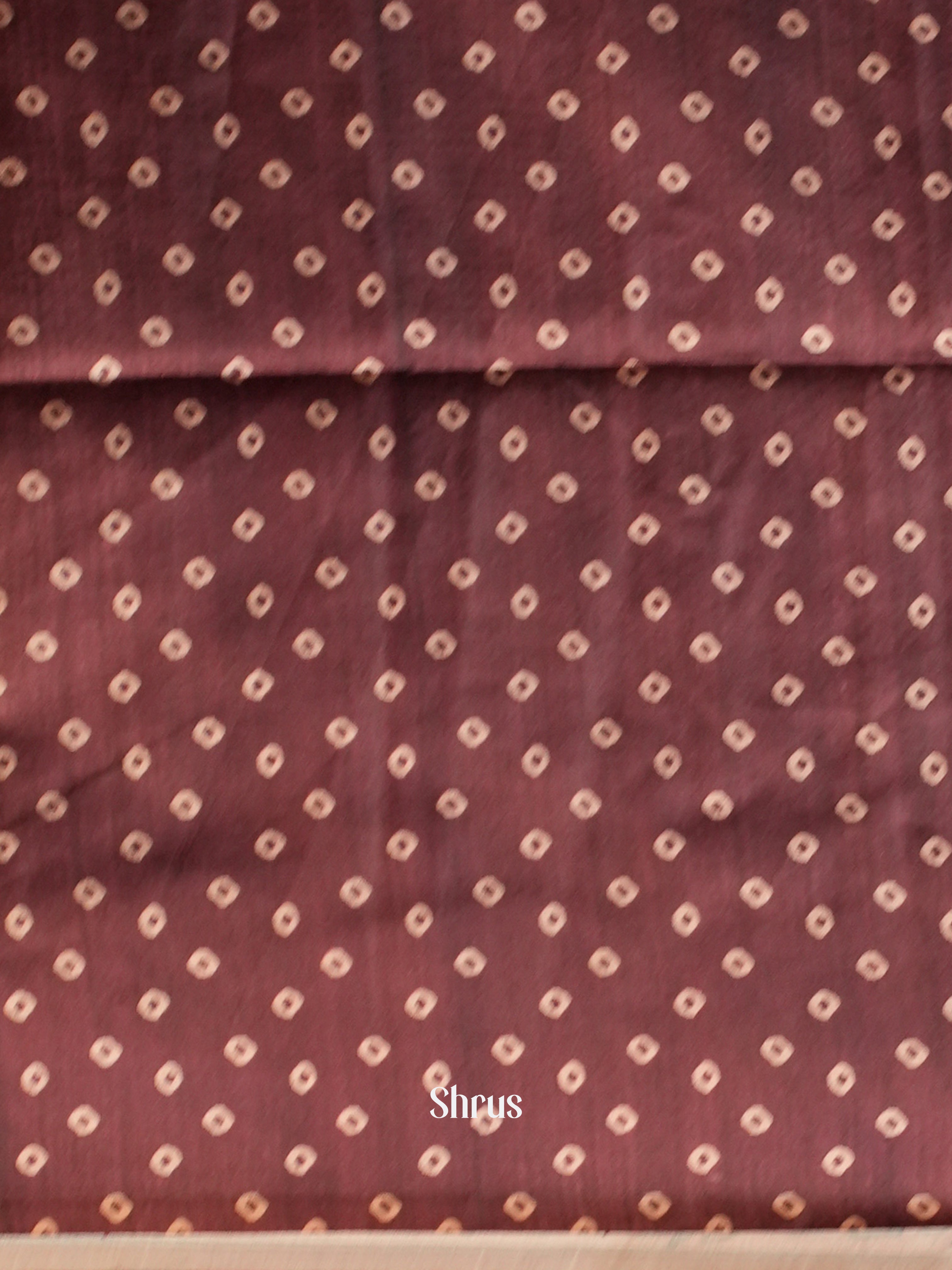 Gold & Brown - Champa semi tussar Saree - Shop on Shrus.com