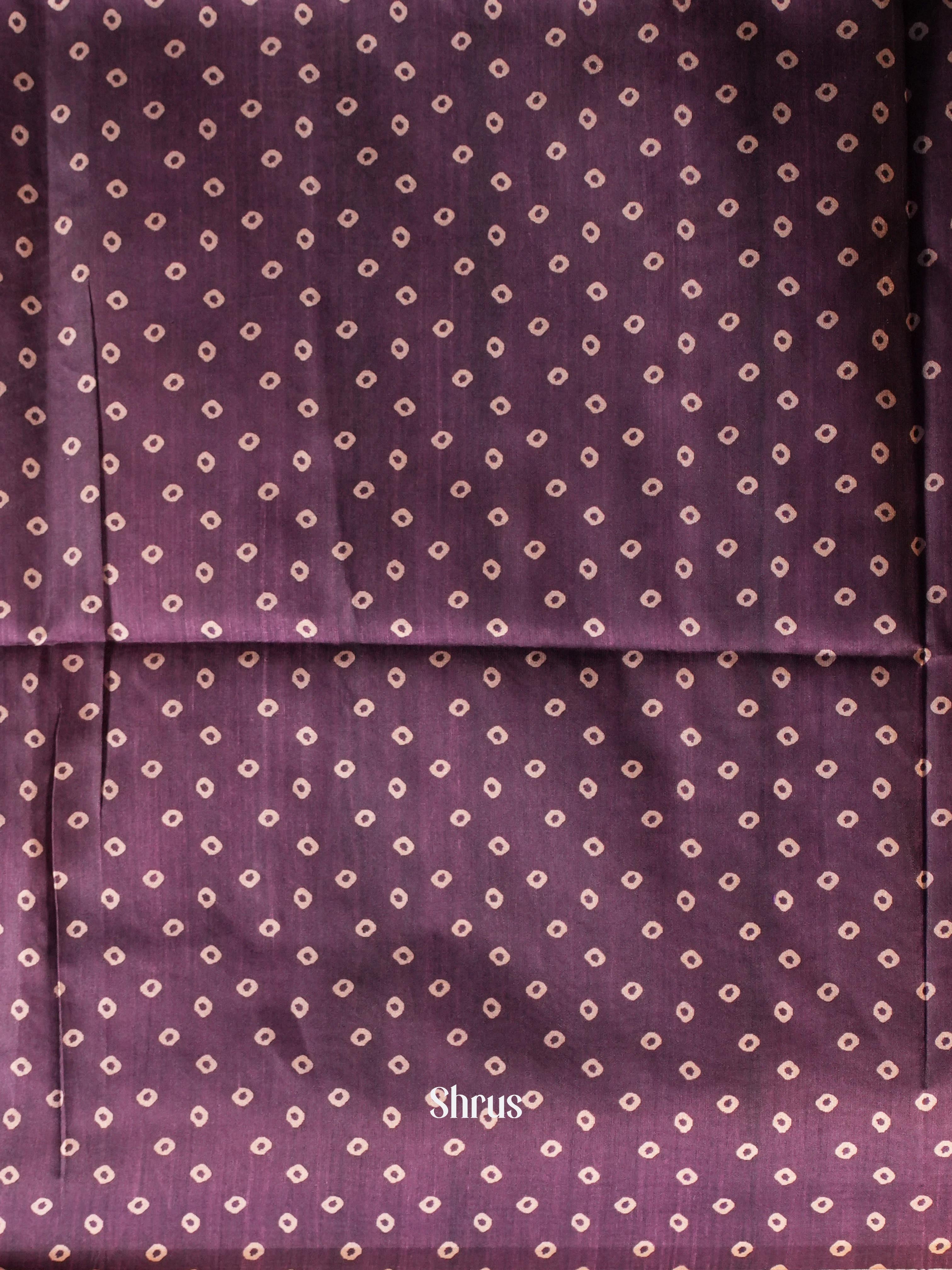 Grey & Violet - Champa semi tussar - Shop on Shrus.com