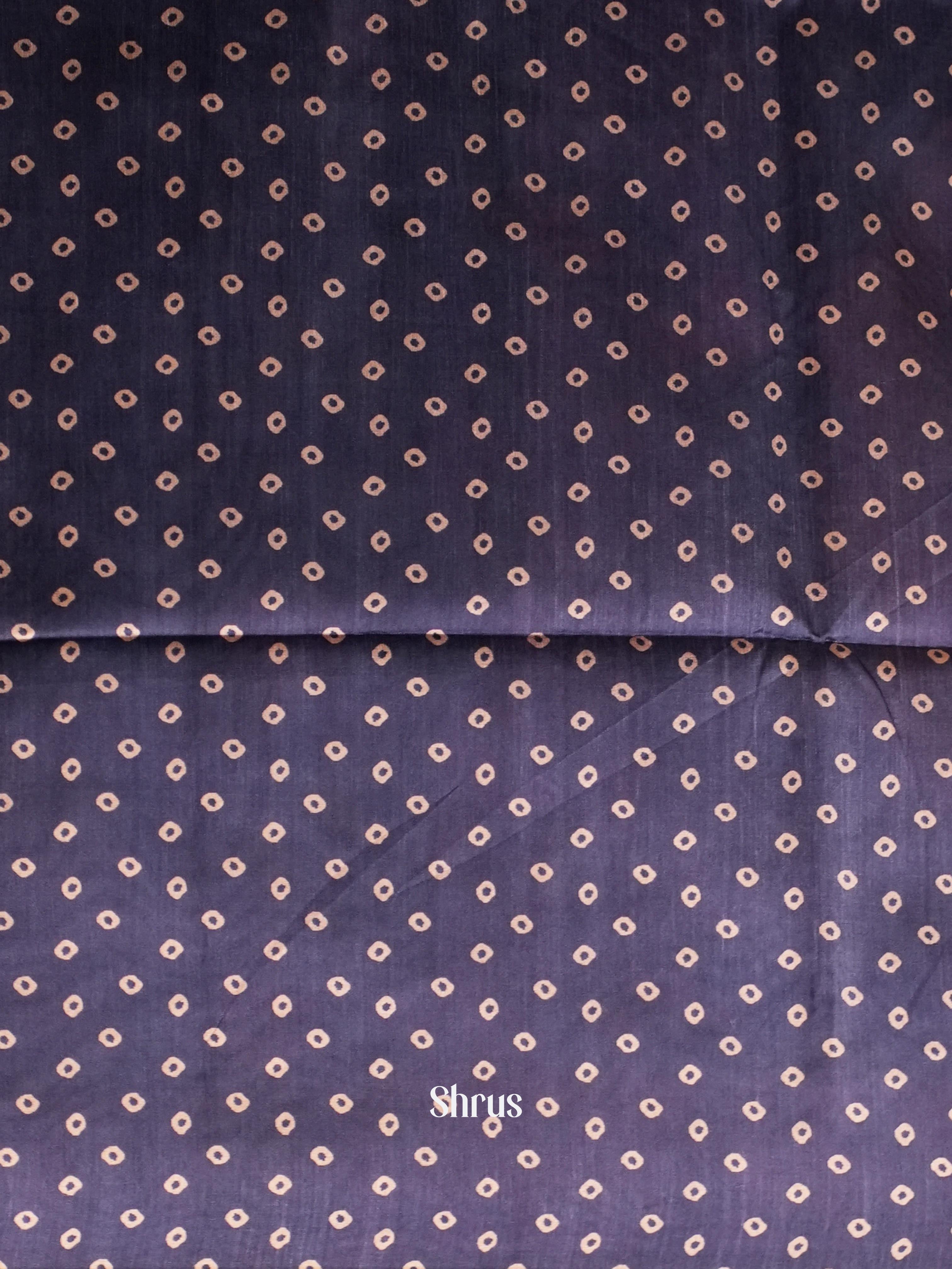 Red & Blue - Champa Semi Tussar Saree - Shop on Shrus.com