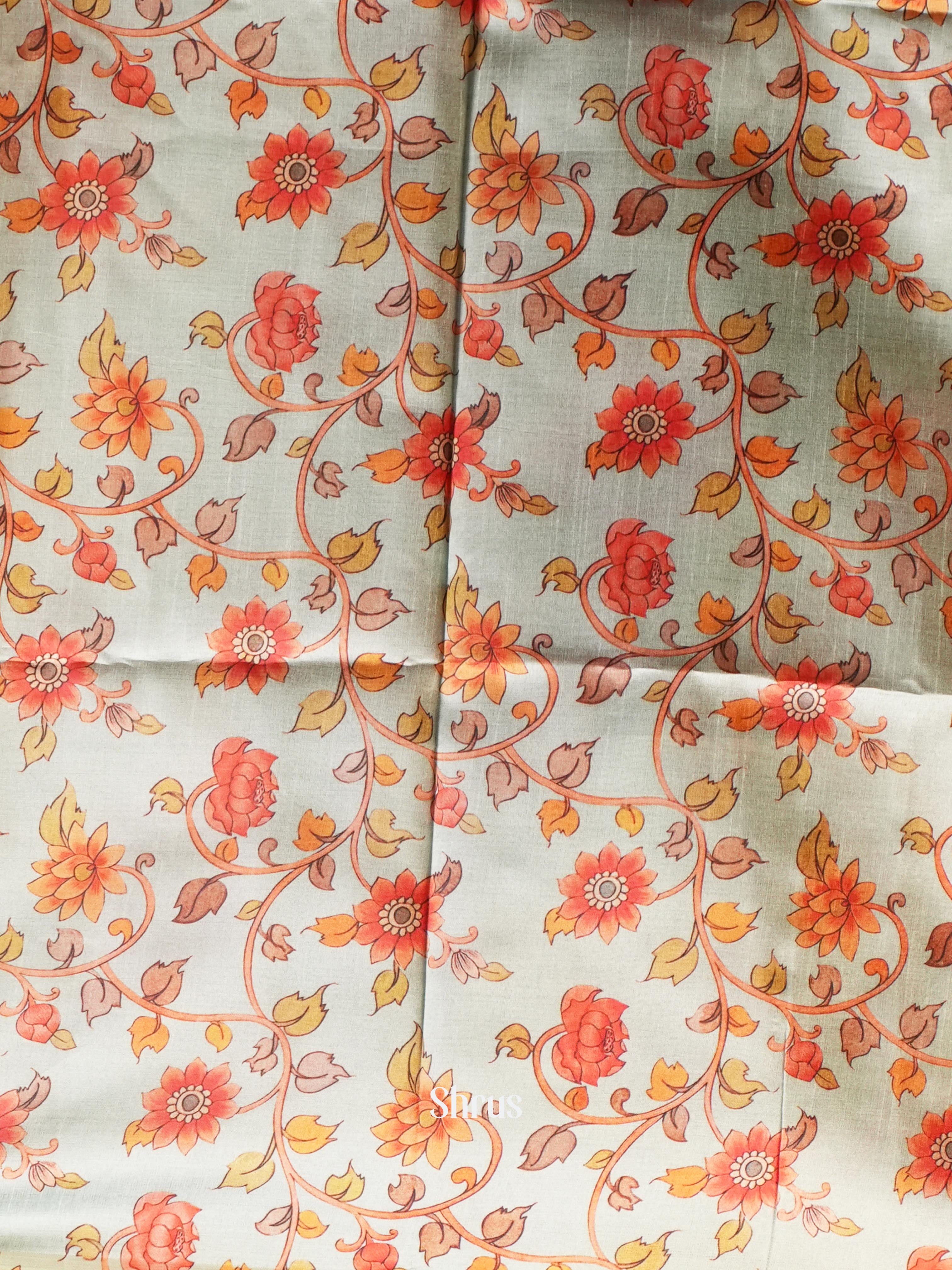 Maroon & Teal Green - Champa semi tussar - Shop on Shrus.com