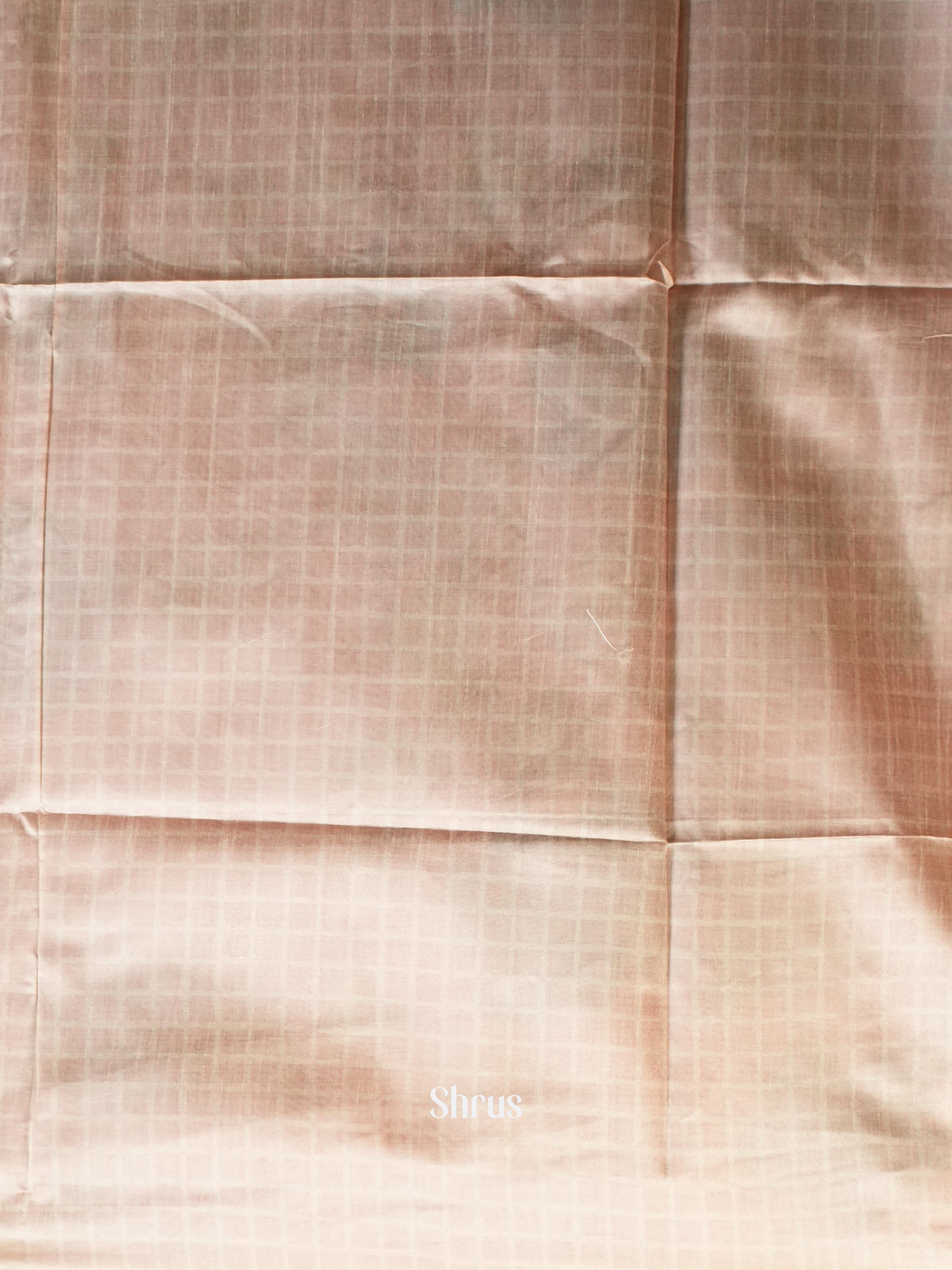 Brown & Pink - Champa Semi Tussar Saree - Shop on Shrus.com