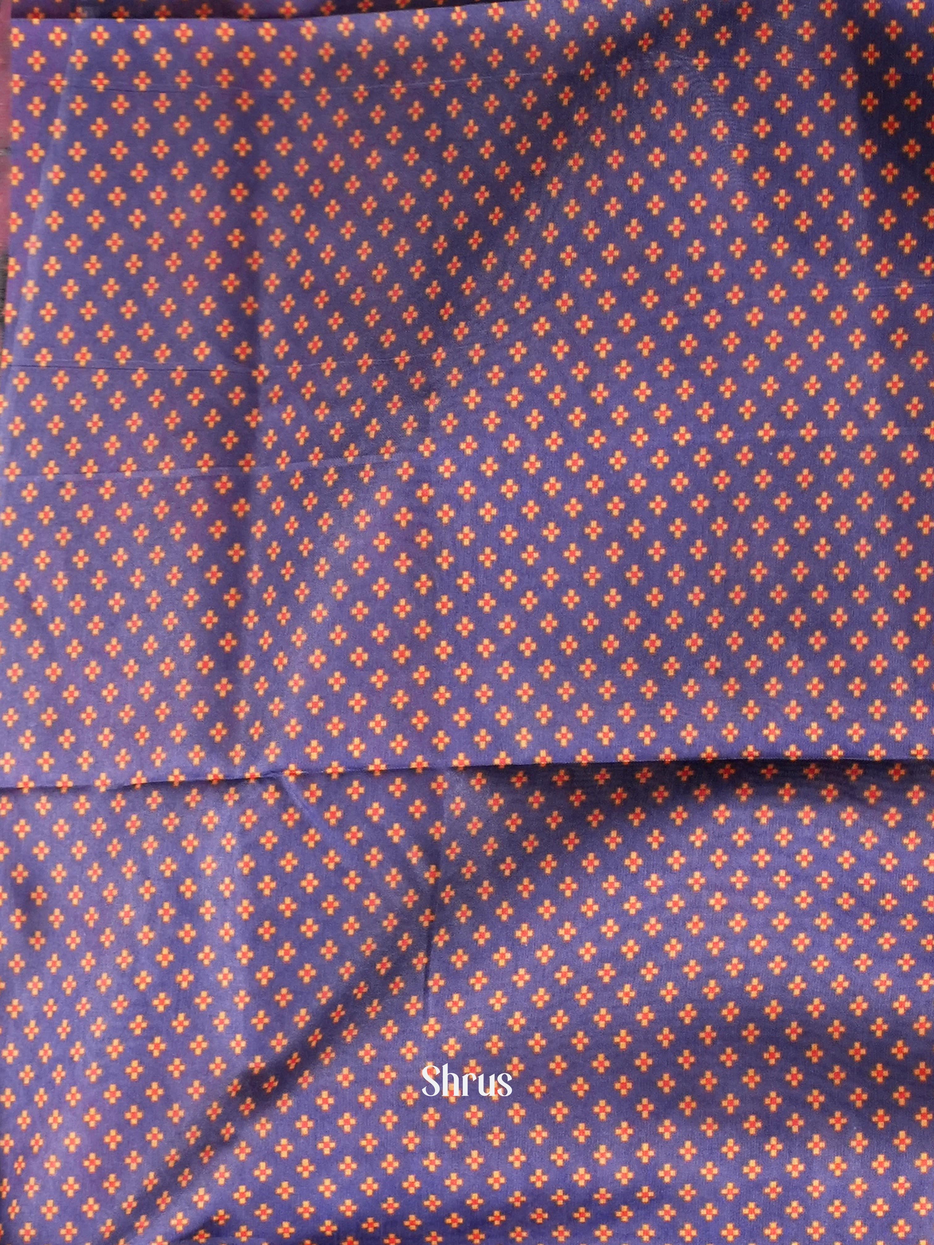 Dusty Pink & Blue - Champa semi tussar - Shop on Shrus.com