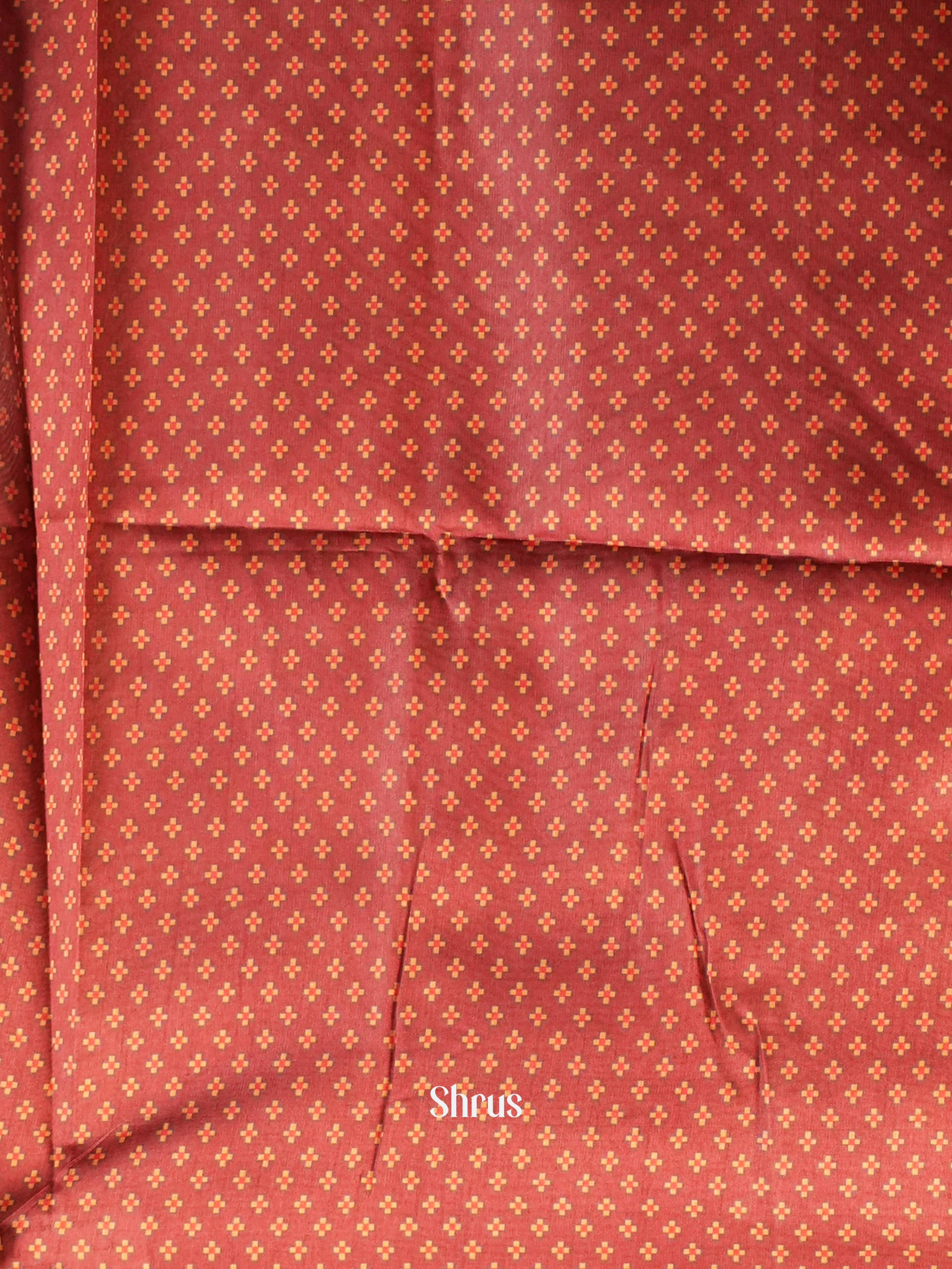 Cream & Brown - Champa semi tussar - Shop on Shrus.com