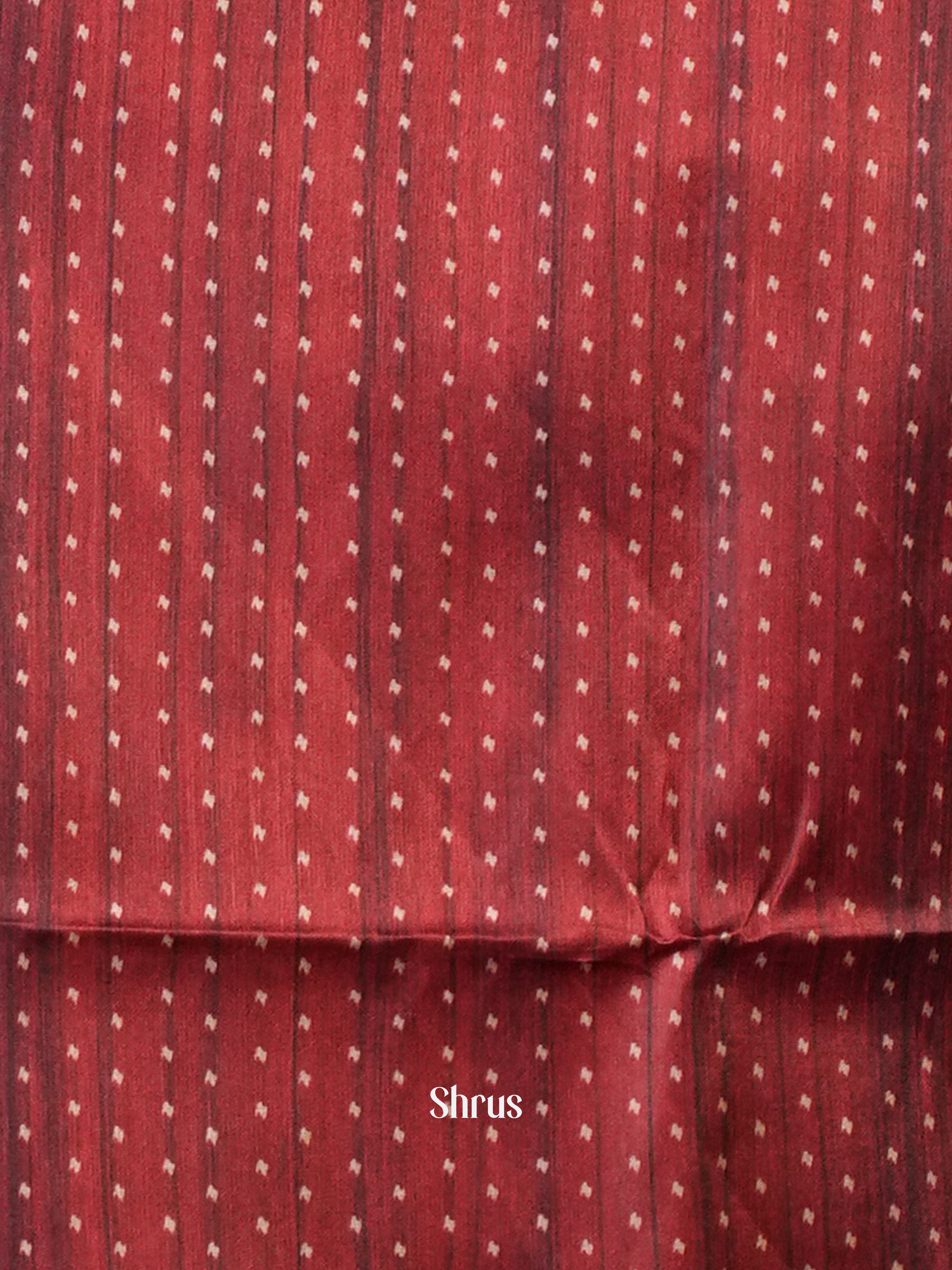 Brown & Maroon - Champa semi tussar - Shop on Shrus.com