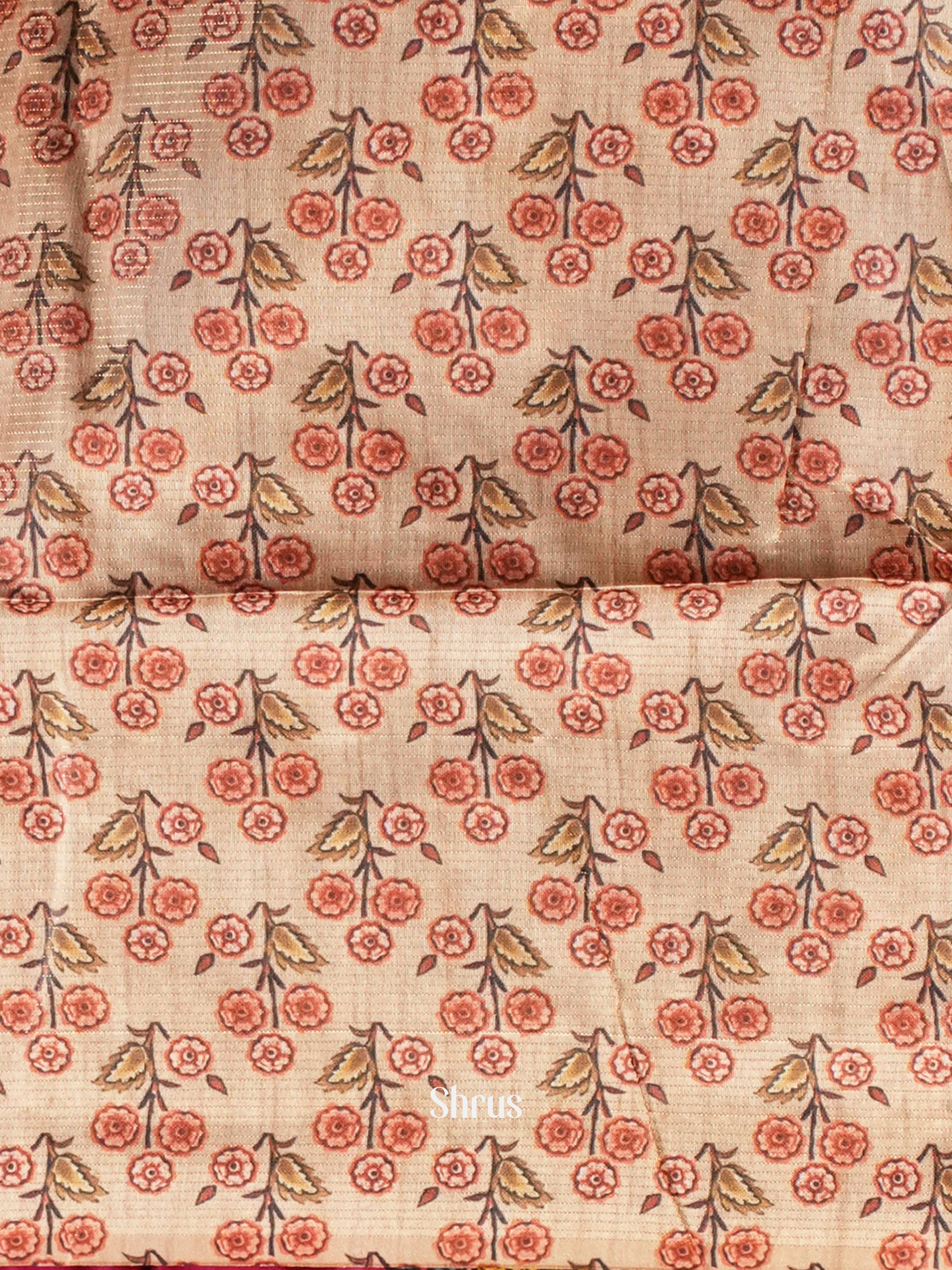 Blue & Brown - Champa Semi tussar Saree - Shop on Shrus.com