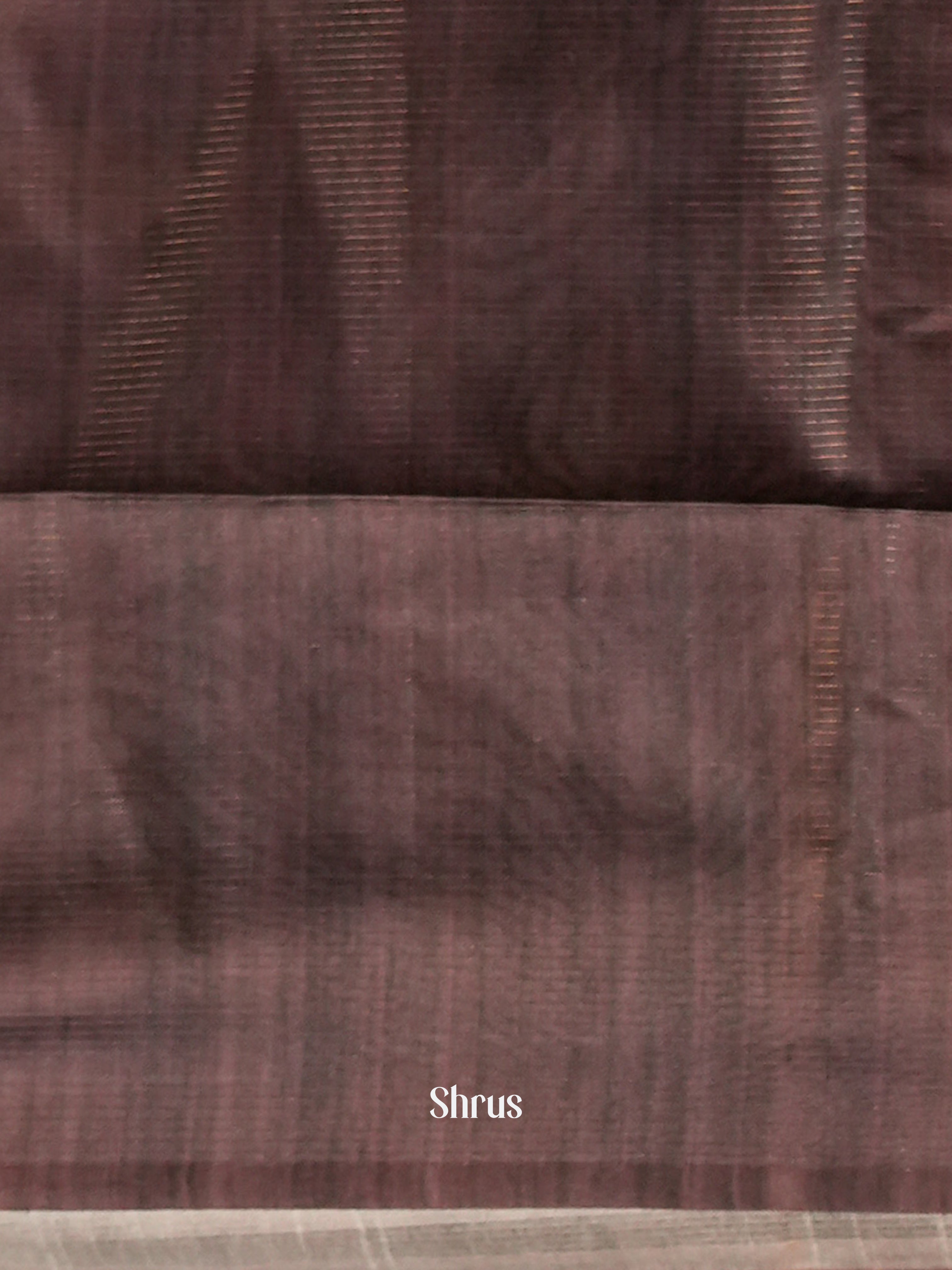 Brown & Grey - Champa Semi tussar - Shop on Shrus.com