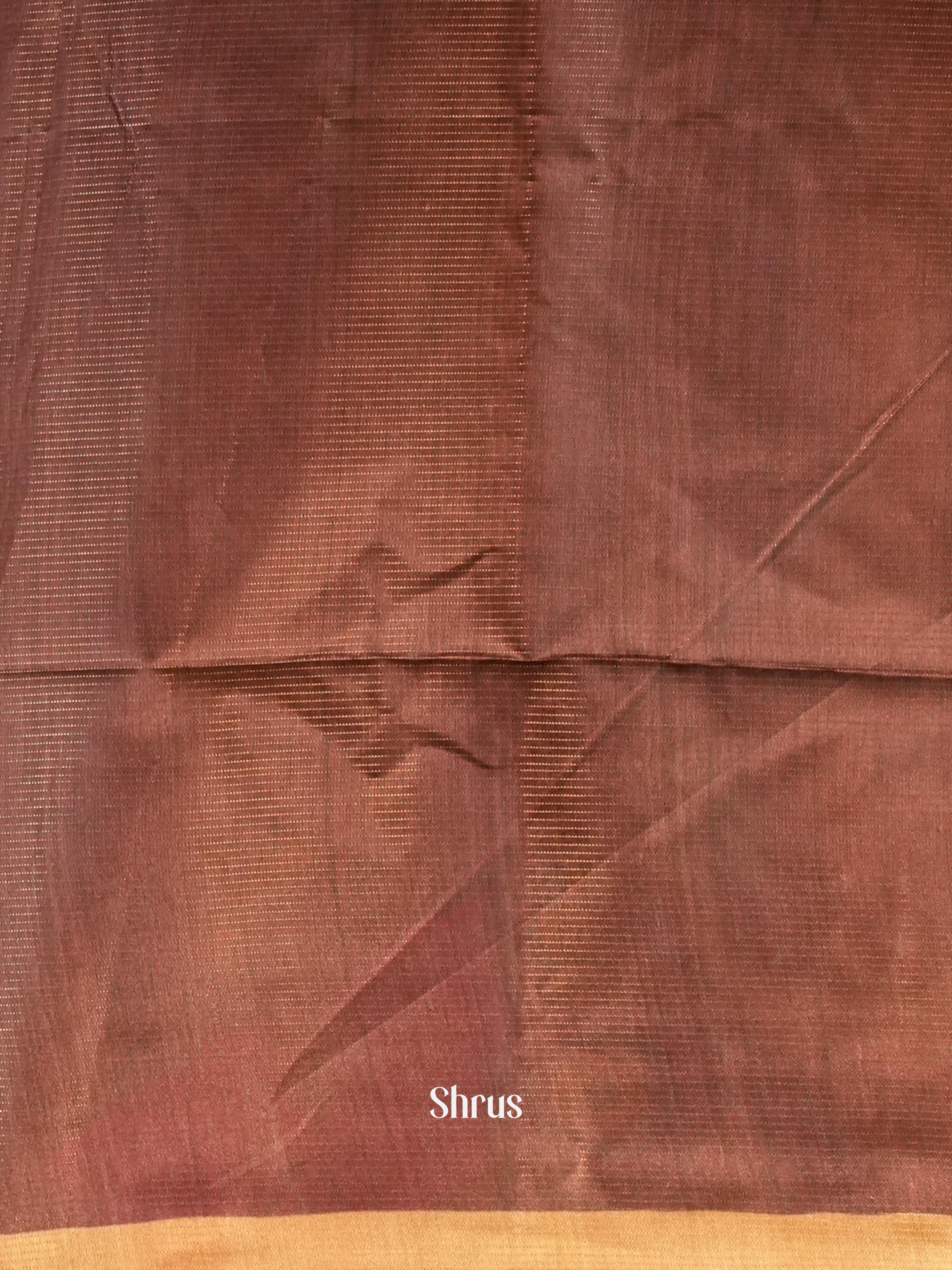 Lite Brown & Brown - Champa Semi tussar Saree - Shop on Shrus.com
