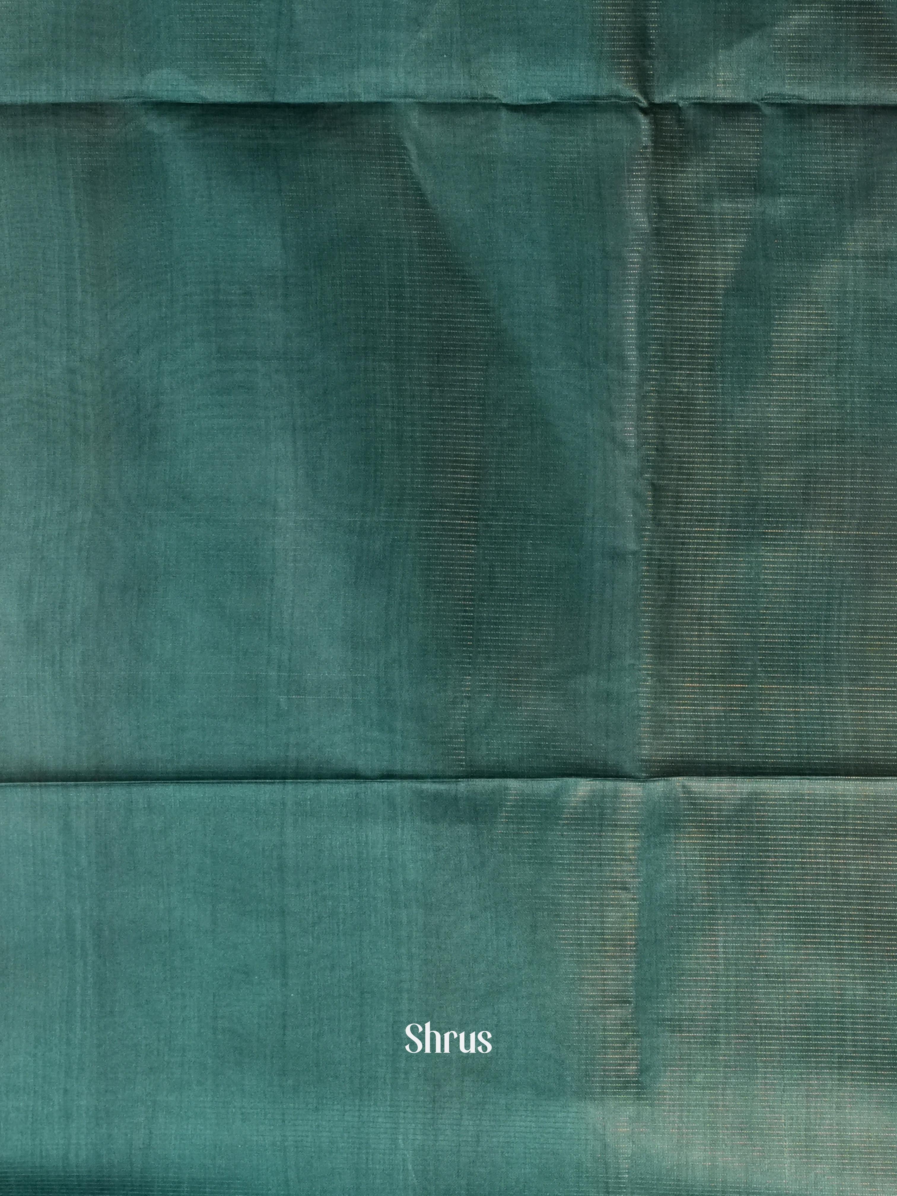 Peach & Green - Champa Semi tussar Saree - Shop on Shrus.com