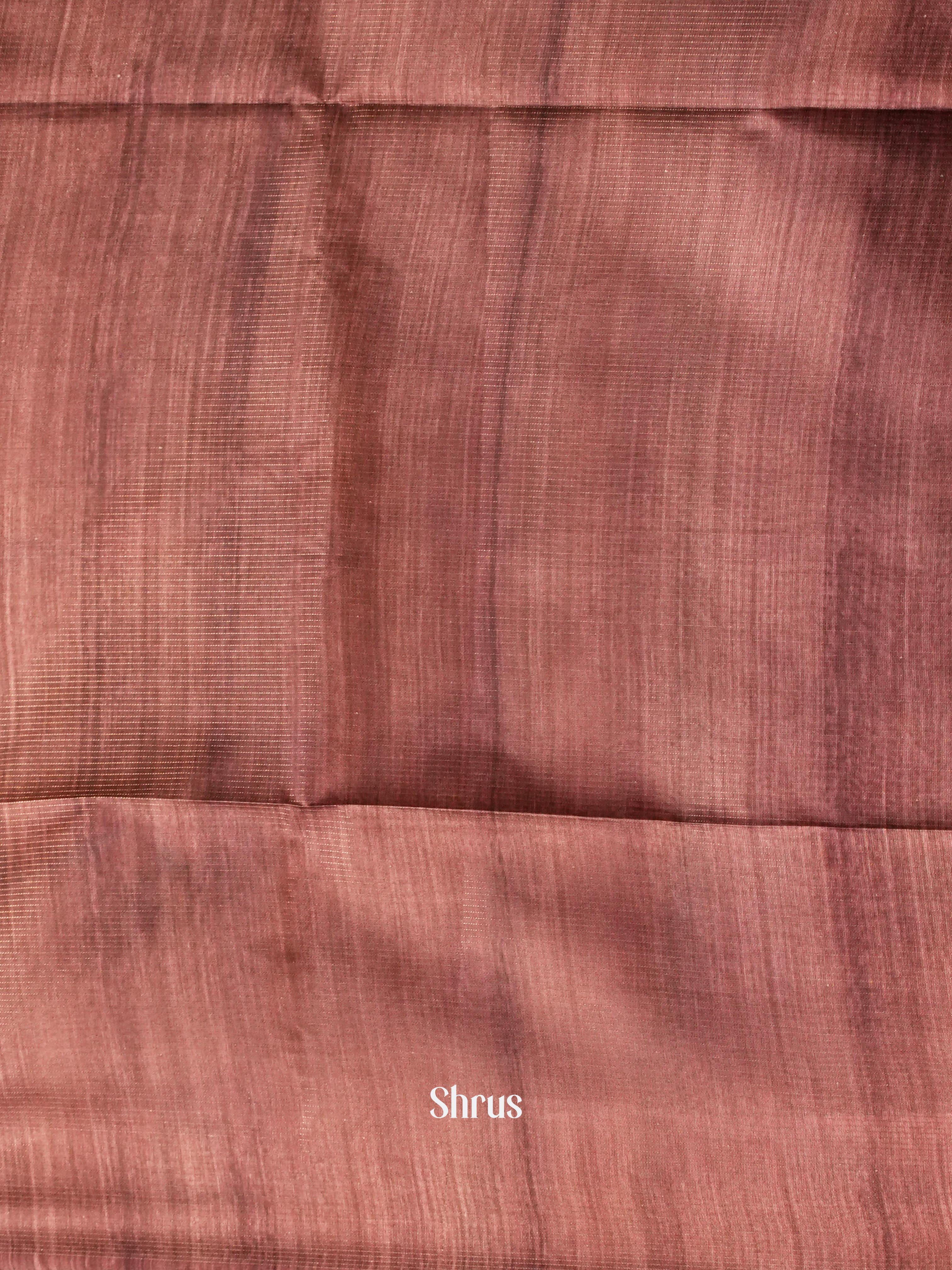Pink & Brown - Champa semi tussar - Shop on Shrus.com