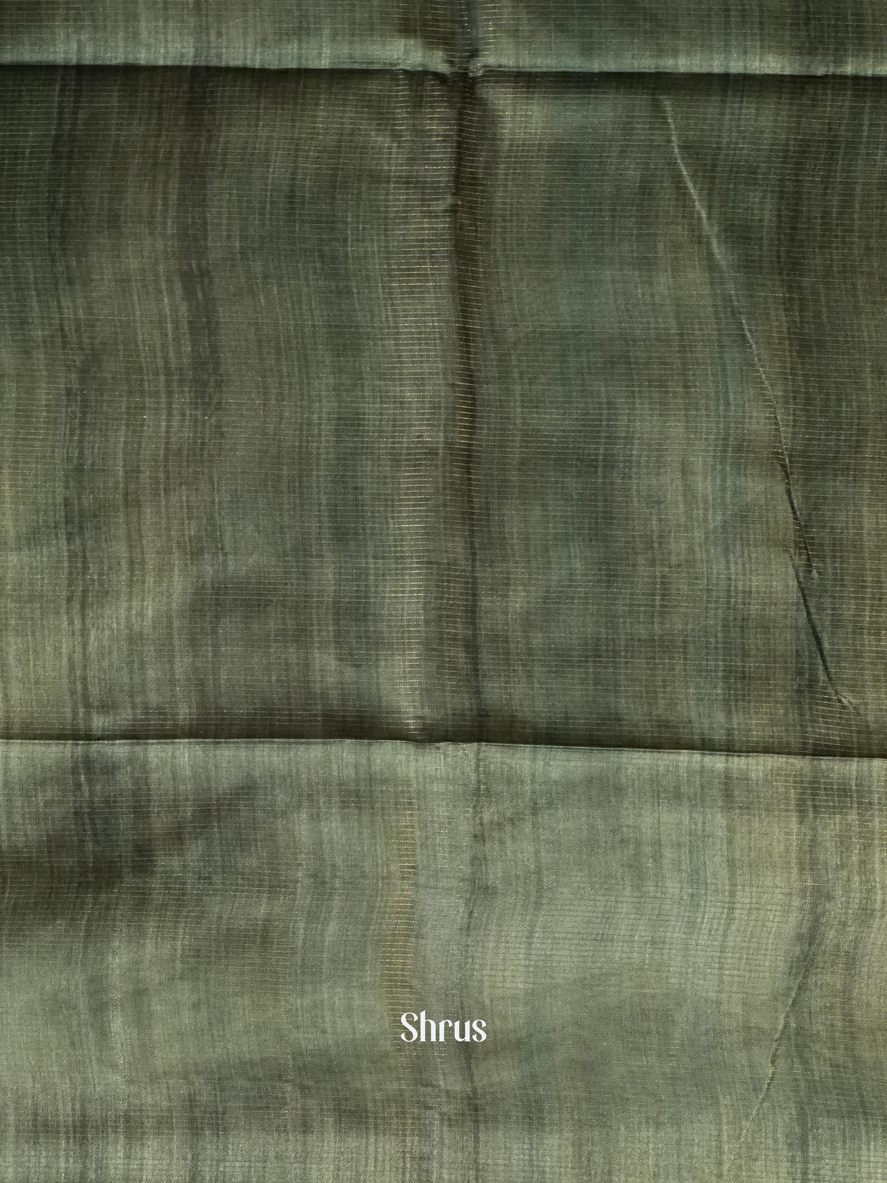 Brick & Green - Champa Semi tussar Saree - Shop on Shrus.com