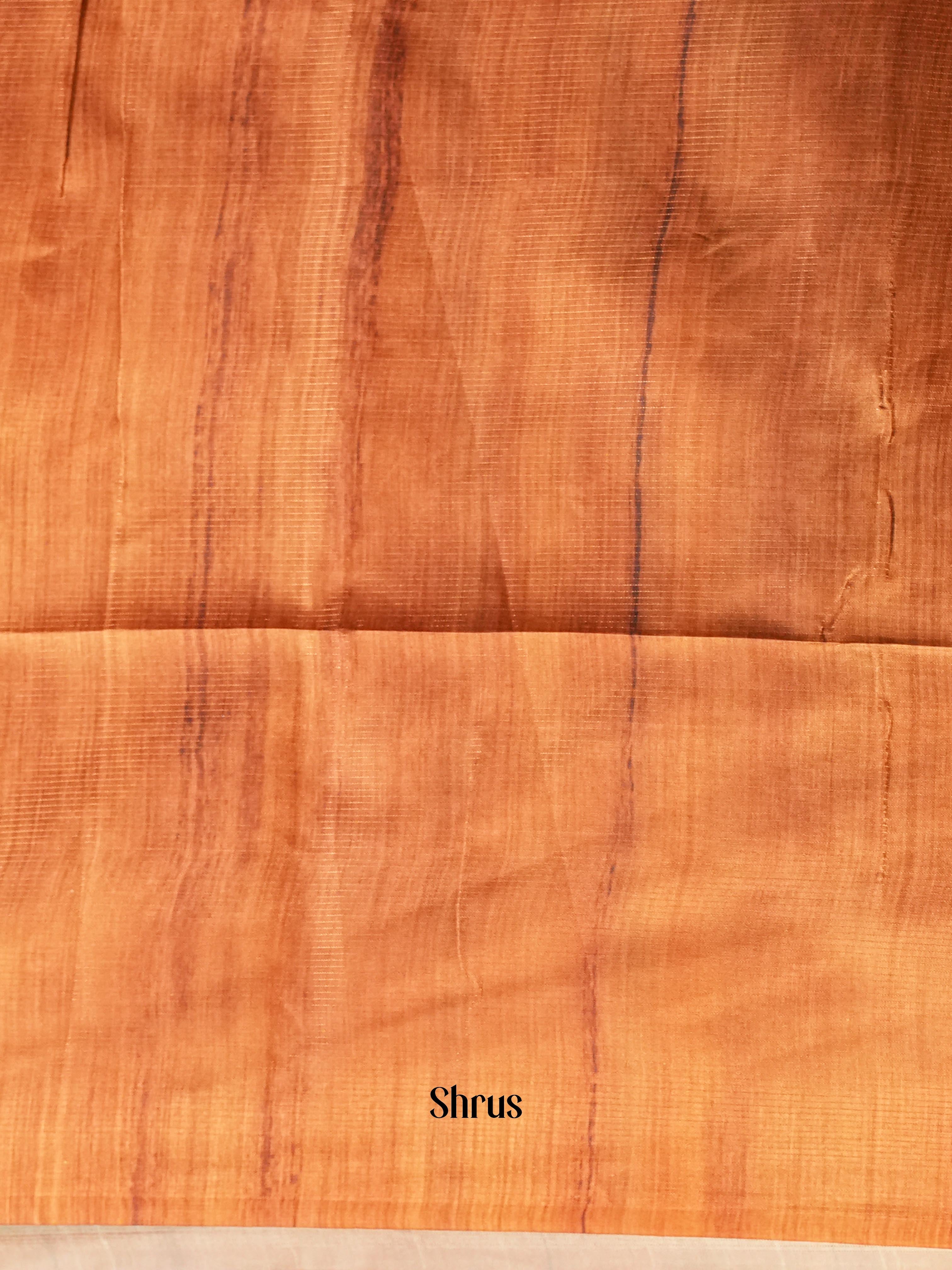 Blue & Brown- Champa semi tussar - Shop on Shrus.com