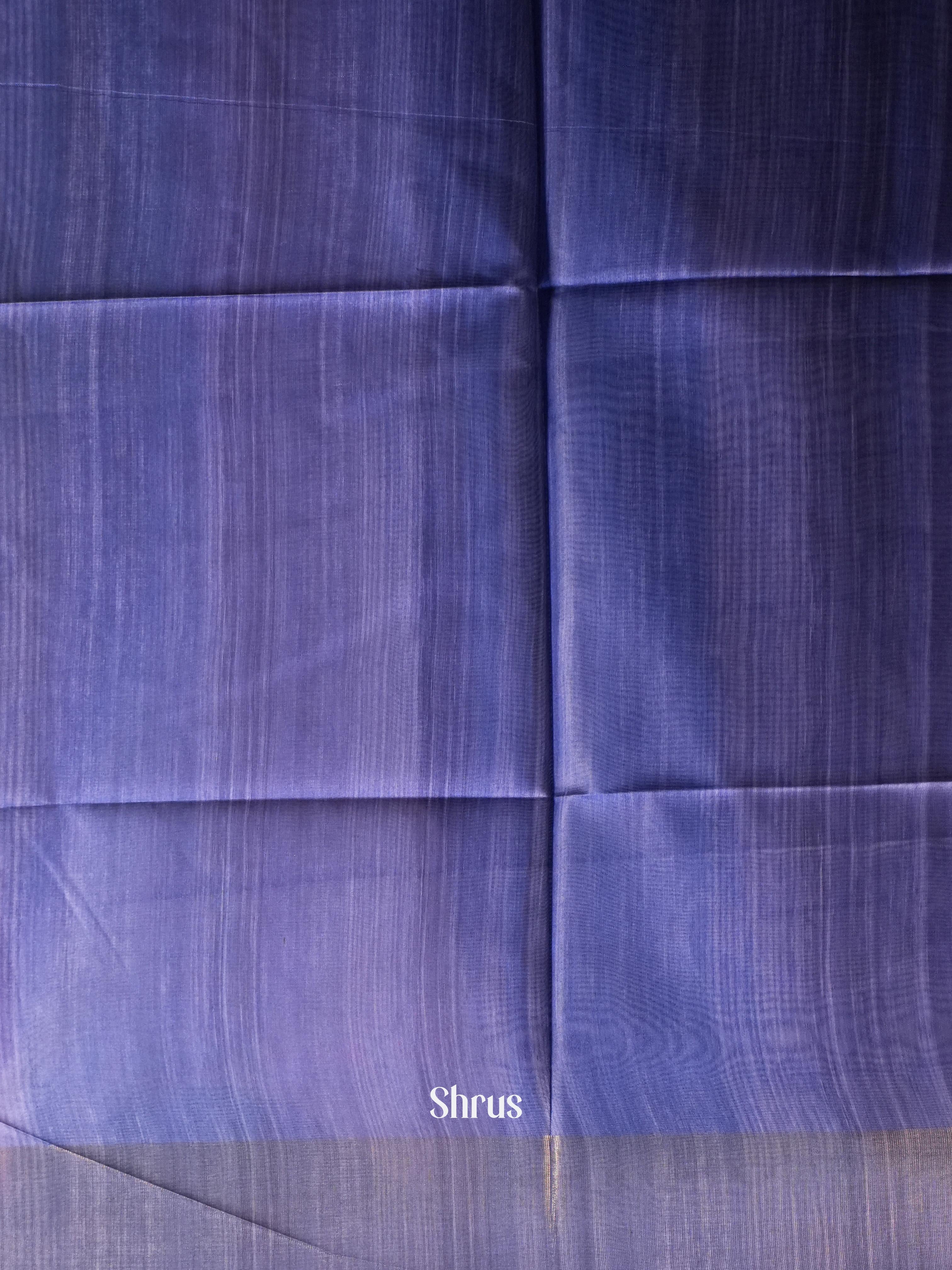 Dusty Pink & Blue - Champa semi tussar - Shop on Shrus.com