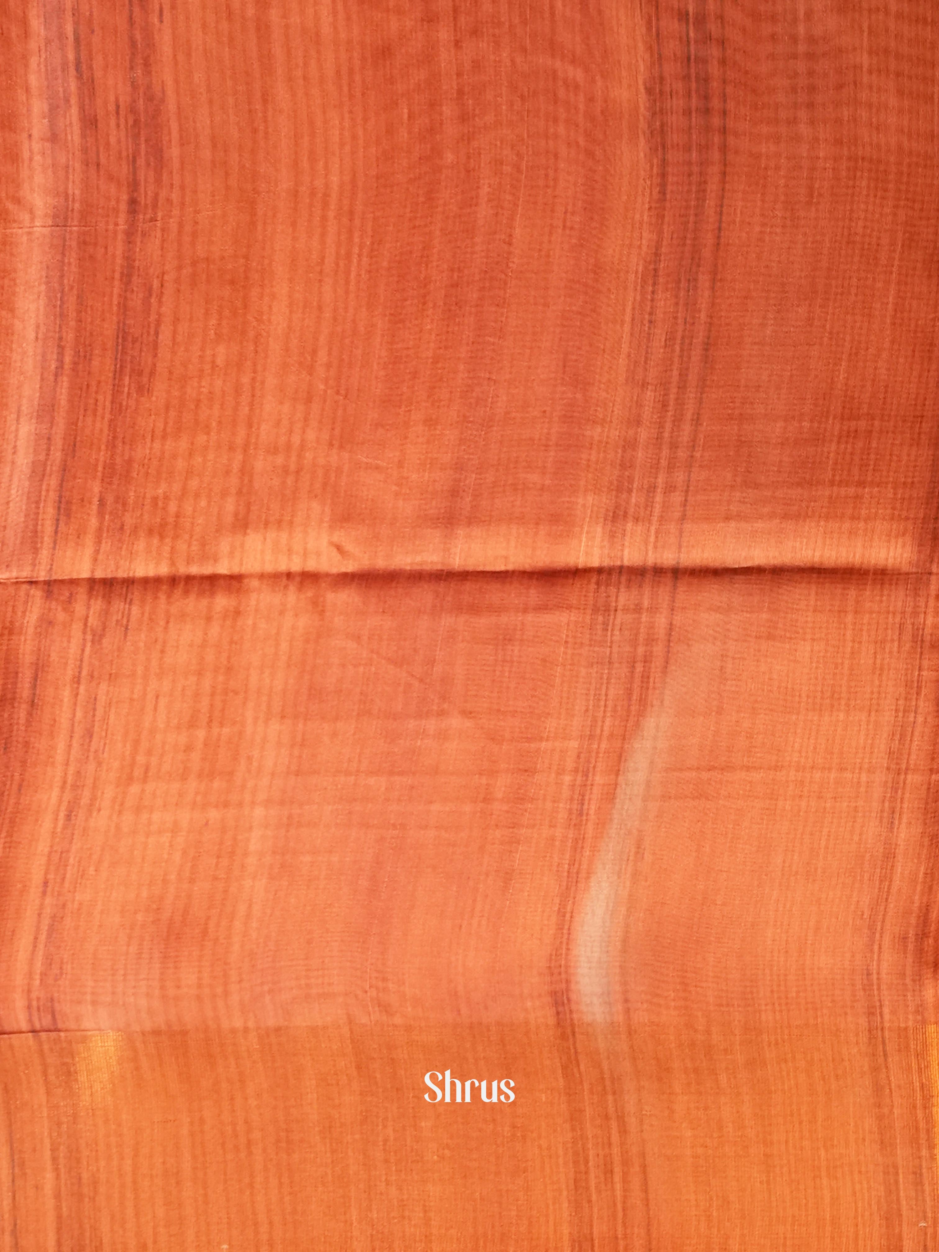 Dusty Pink & Brick - Champa semi tussar - Shop on Shrus.com