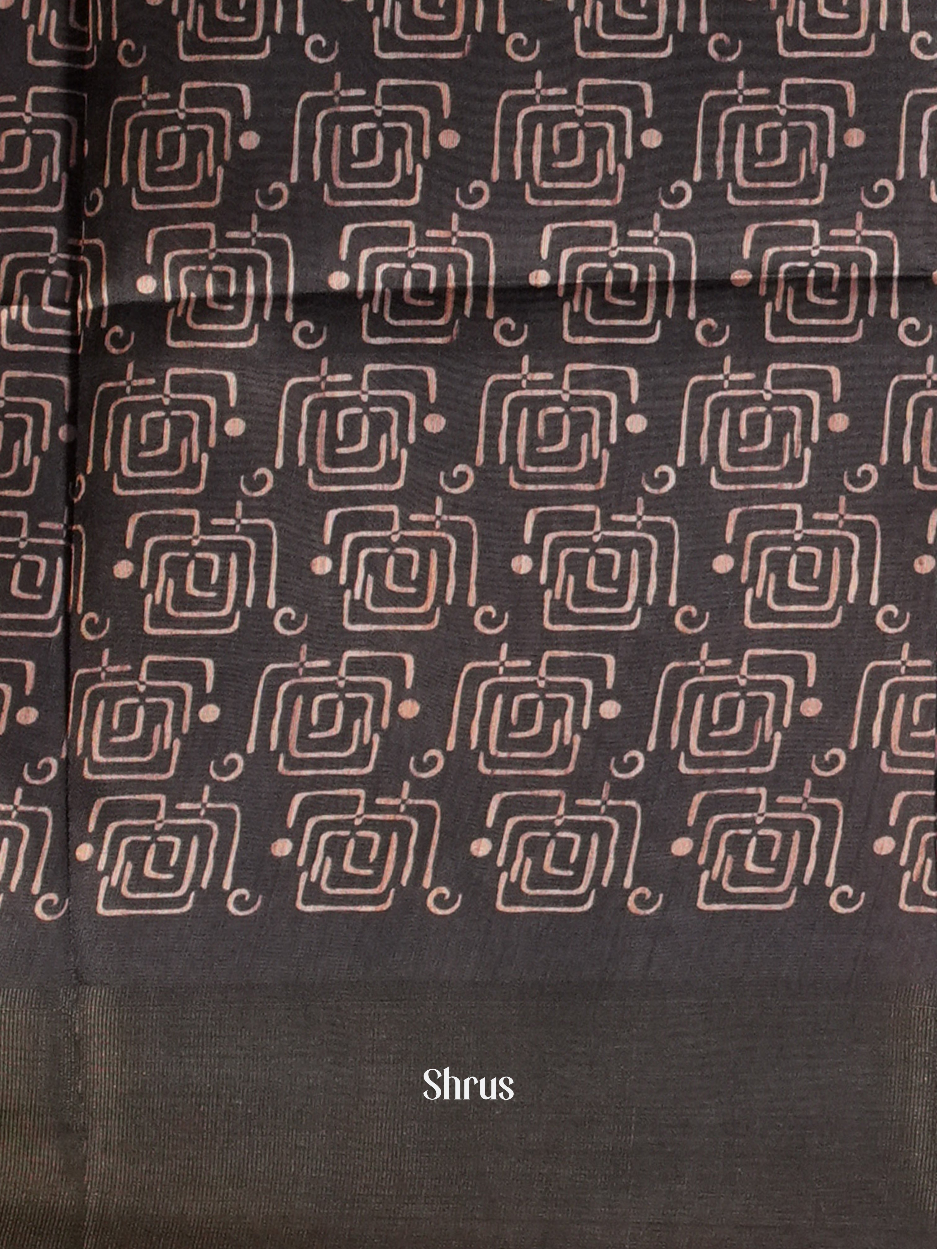 Blue & Black- Champa Semi tussar - Shop on Shrus.com