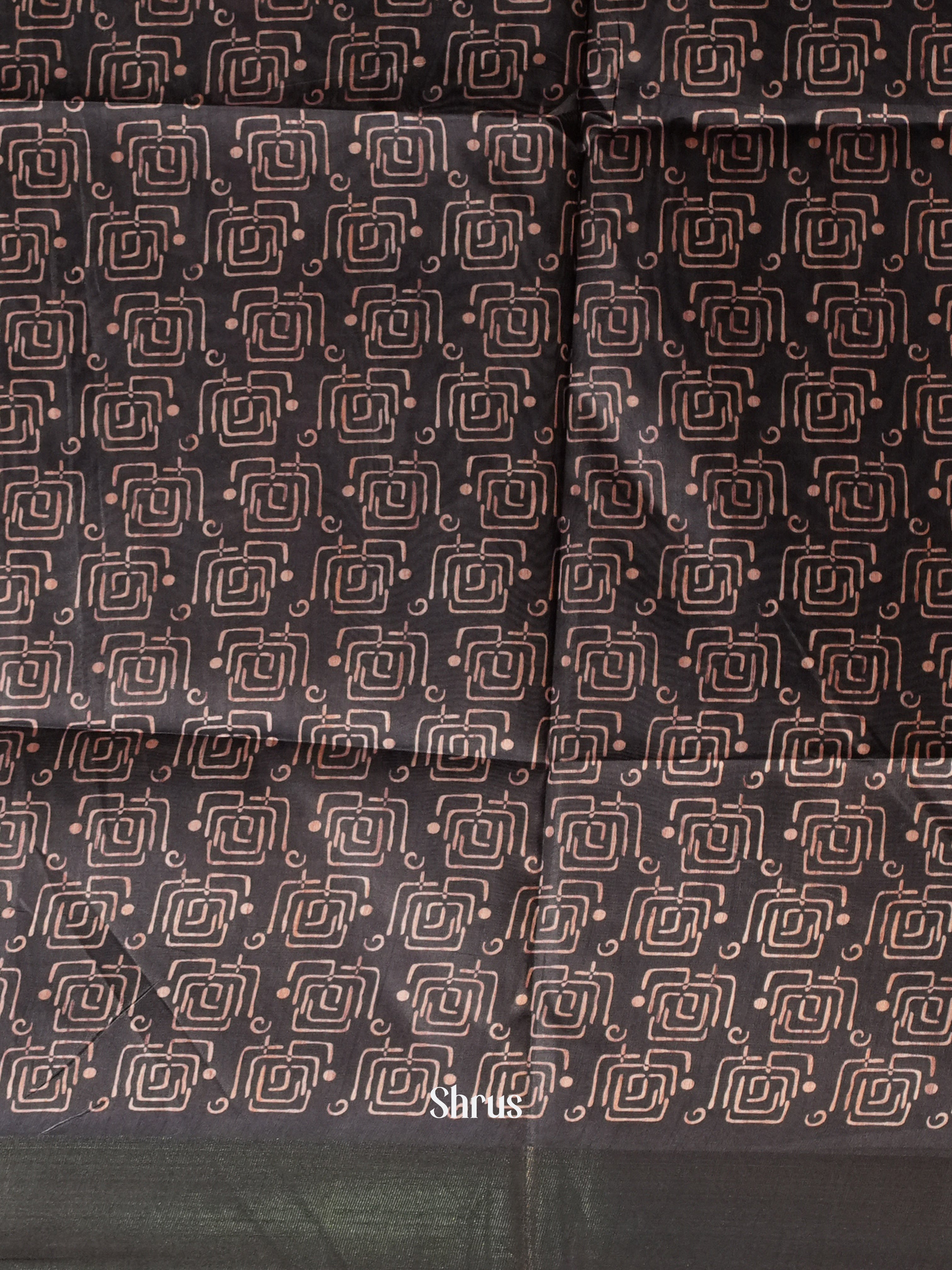 Pink & Black - Champa Semi tussar - Shop on Shrus.com