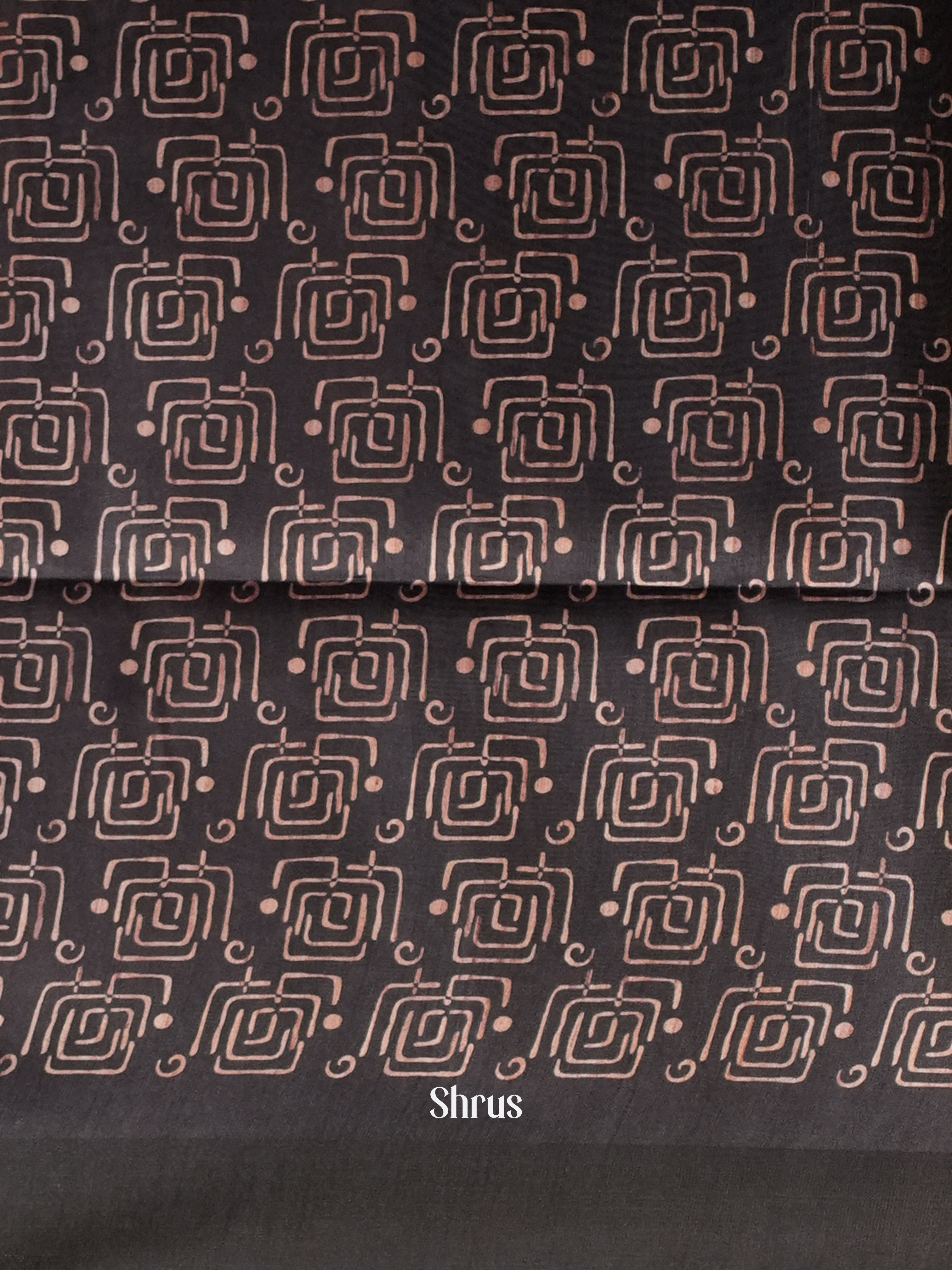 Purple & Black - Champa Semi tussar - Shop on Shrus.com