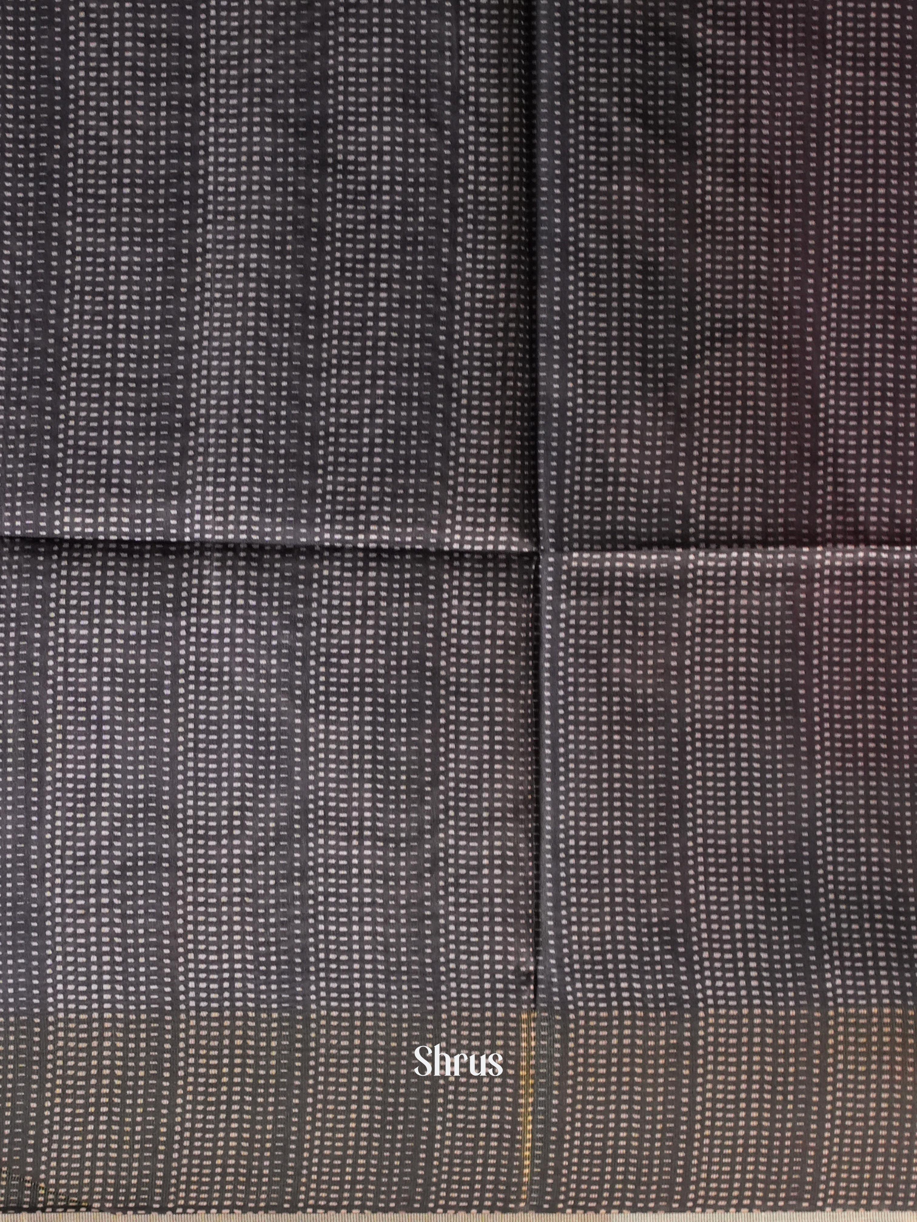 Pink & Black - Champa Semi tussar Saree - Shop on Shrus.com