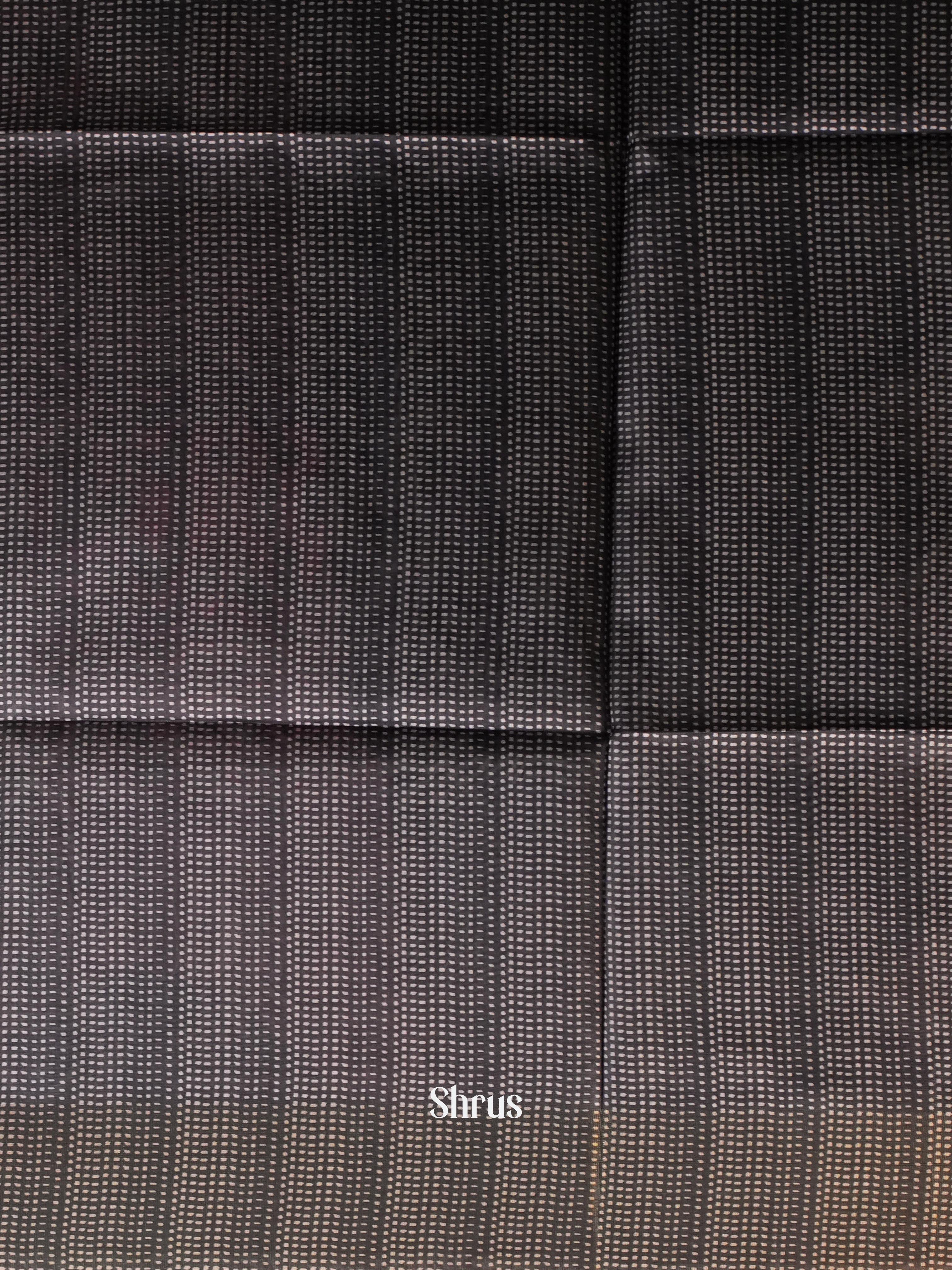 Blue & Black - Champa Semi tussar Saree - Shop on Shrus.com