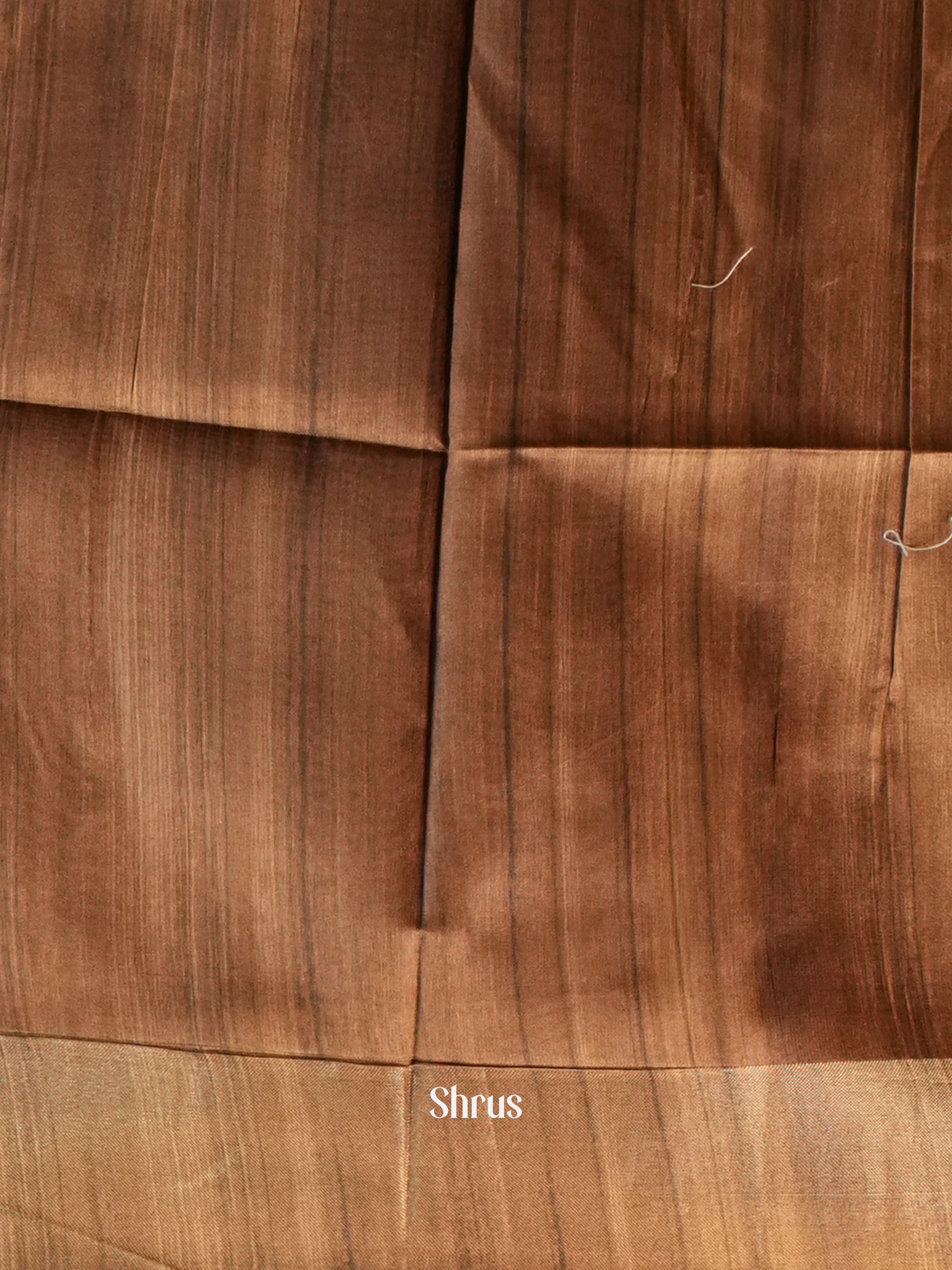 Beige & Brown - Champa semi tussar - Shop on Shrus.com