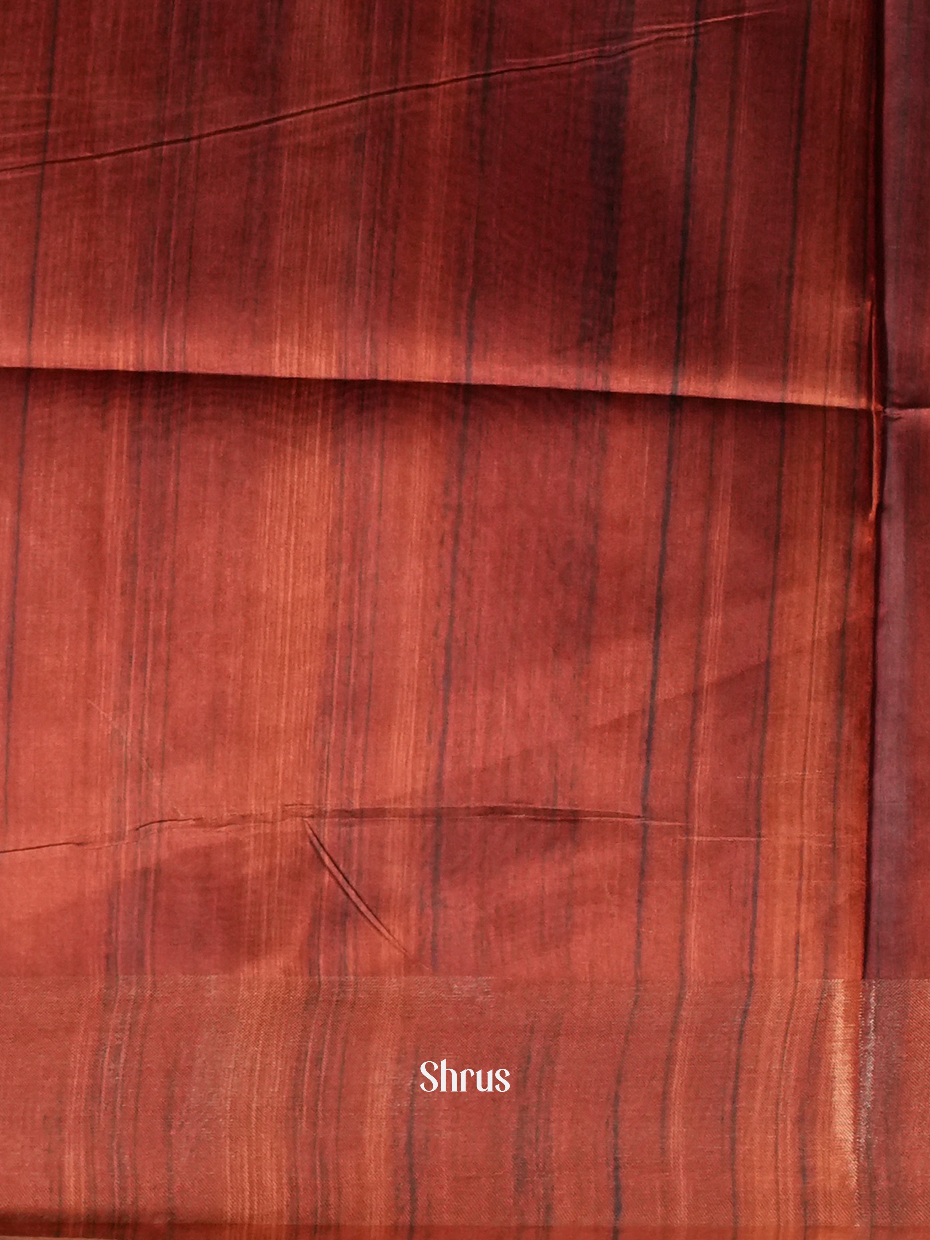 Cream & Brown - Champa semi tussar - Shop on Shrus.com