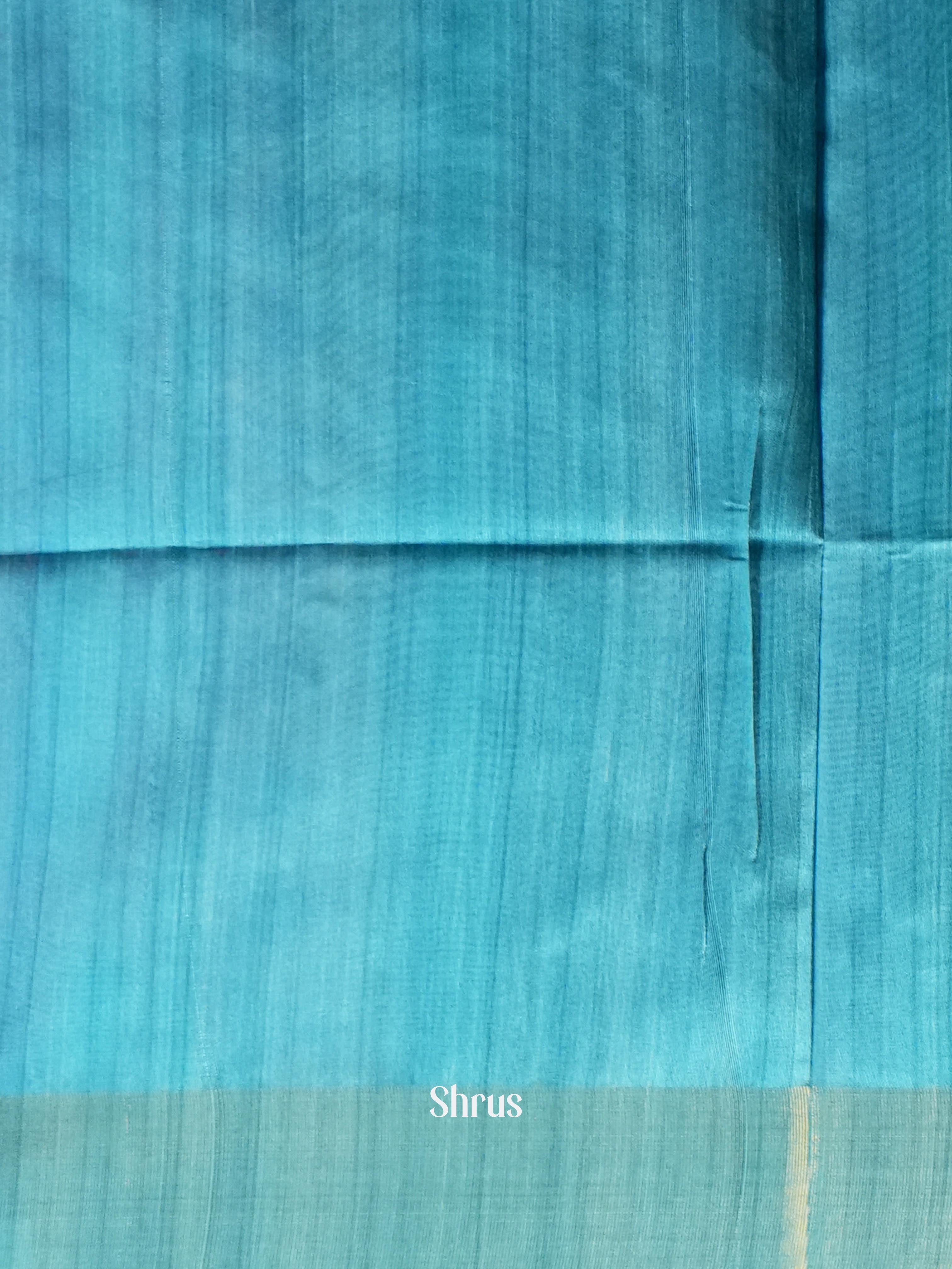 Purple & Blue - Champa semi tussar - Shop on Shrus.com