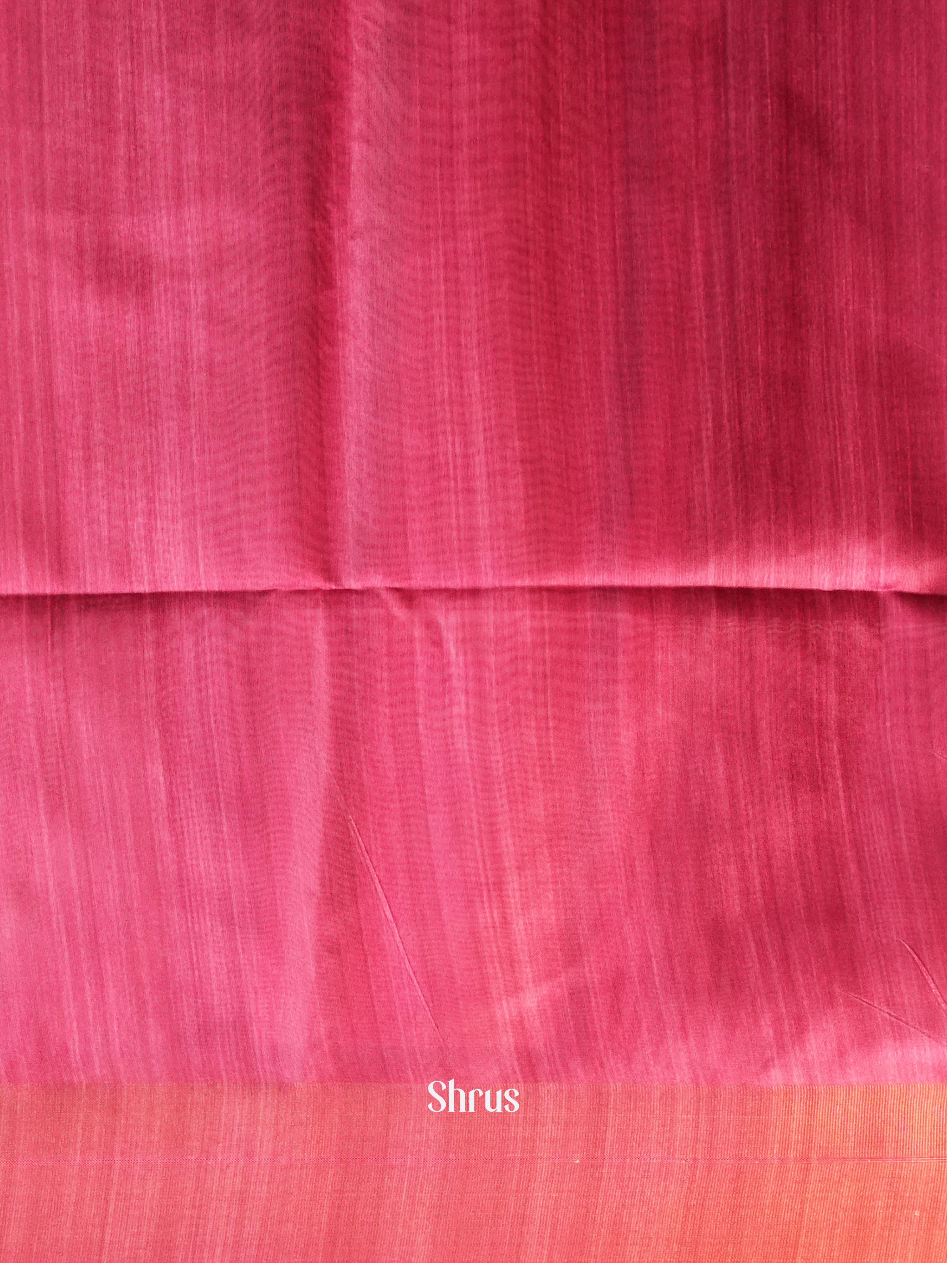 Blue & Red - Champa semi tussar - Shop on Shrus.com