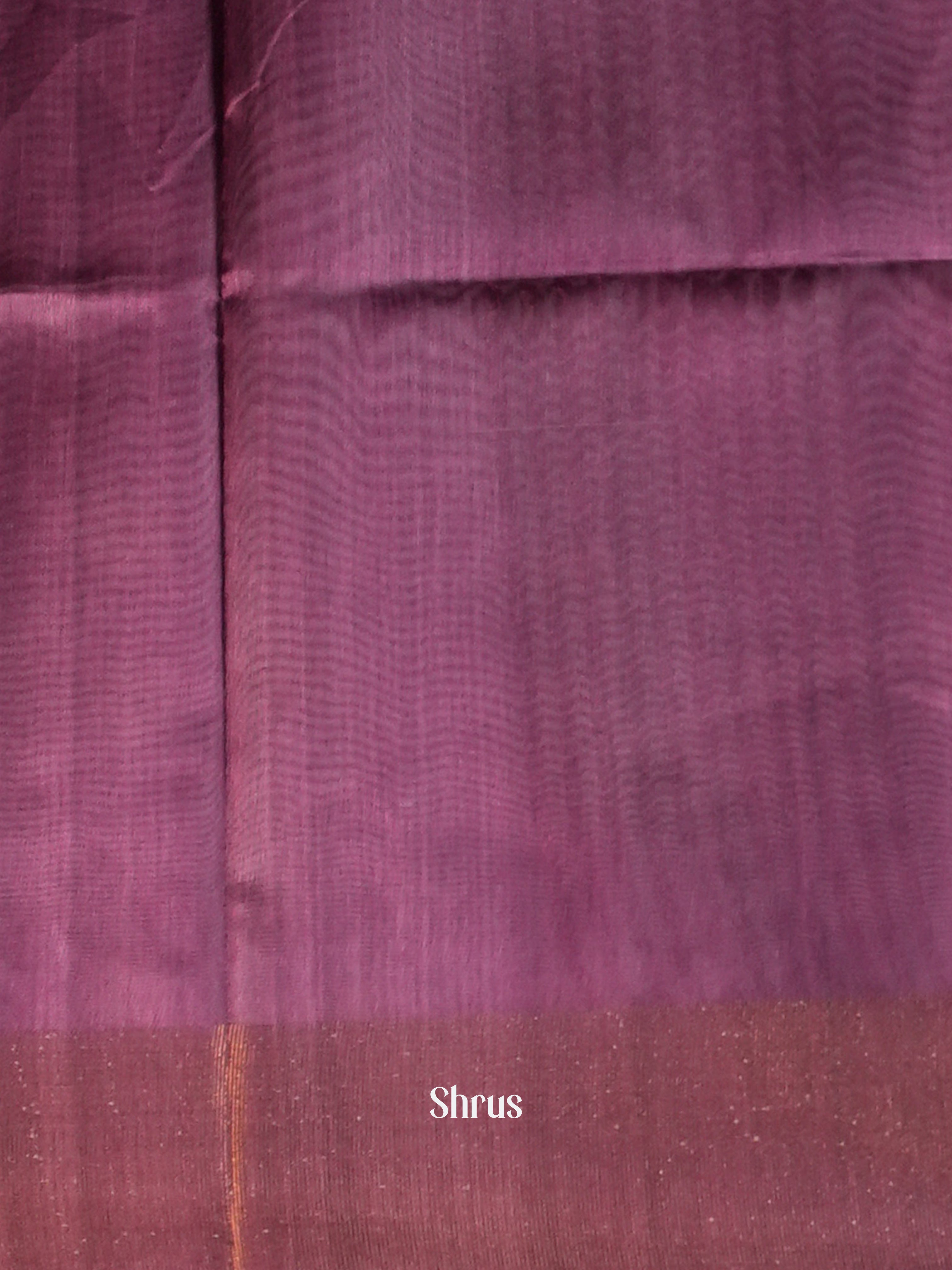 Grey & Purple- Champa semi tussar - Shop on Shrus.com