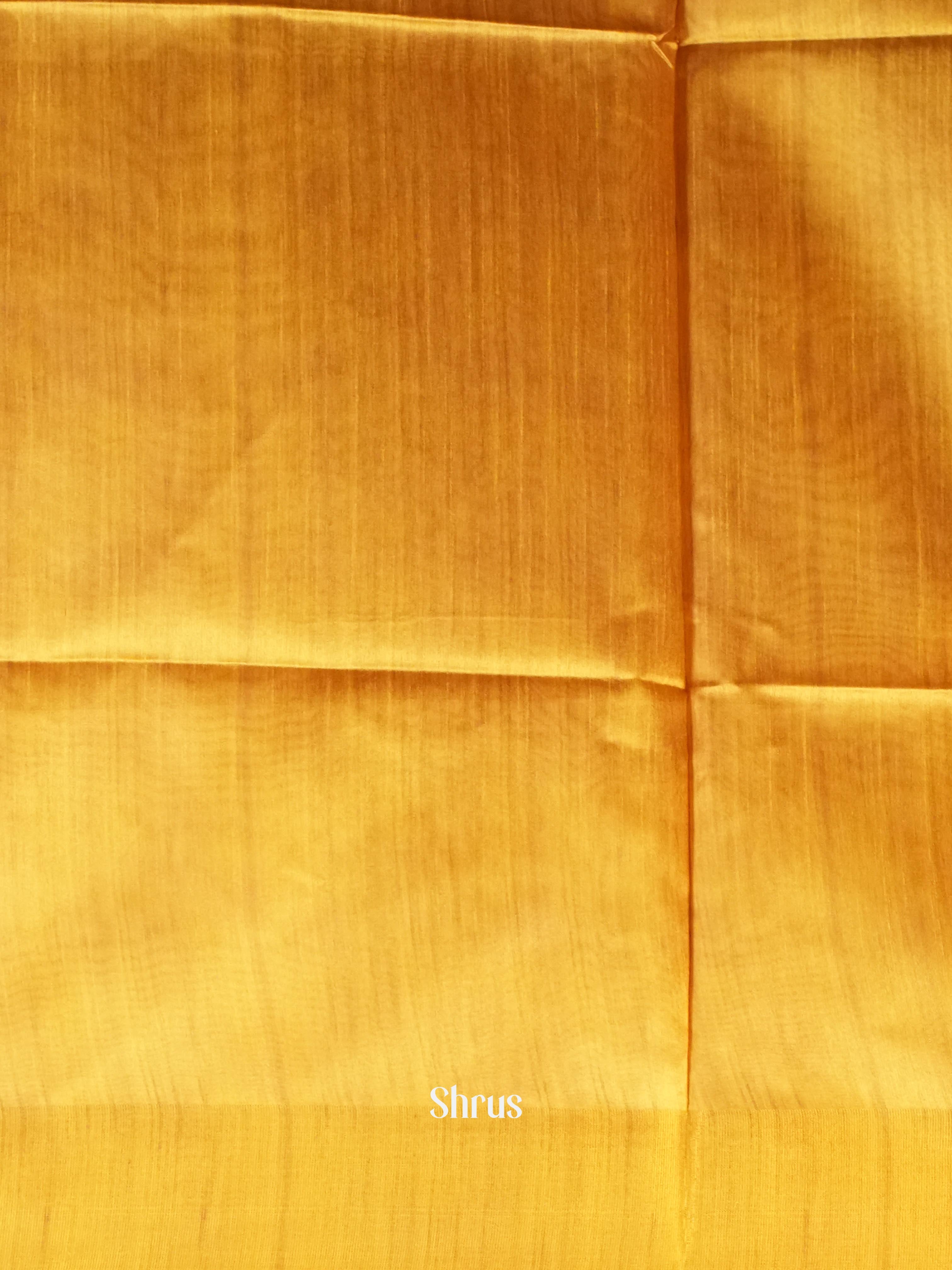 Purple & Mustard - Champa Semi tussar Saree - Shop on Shrus.com