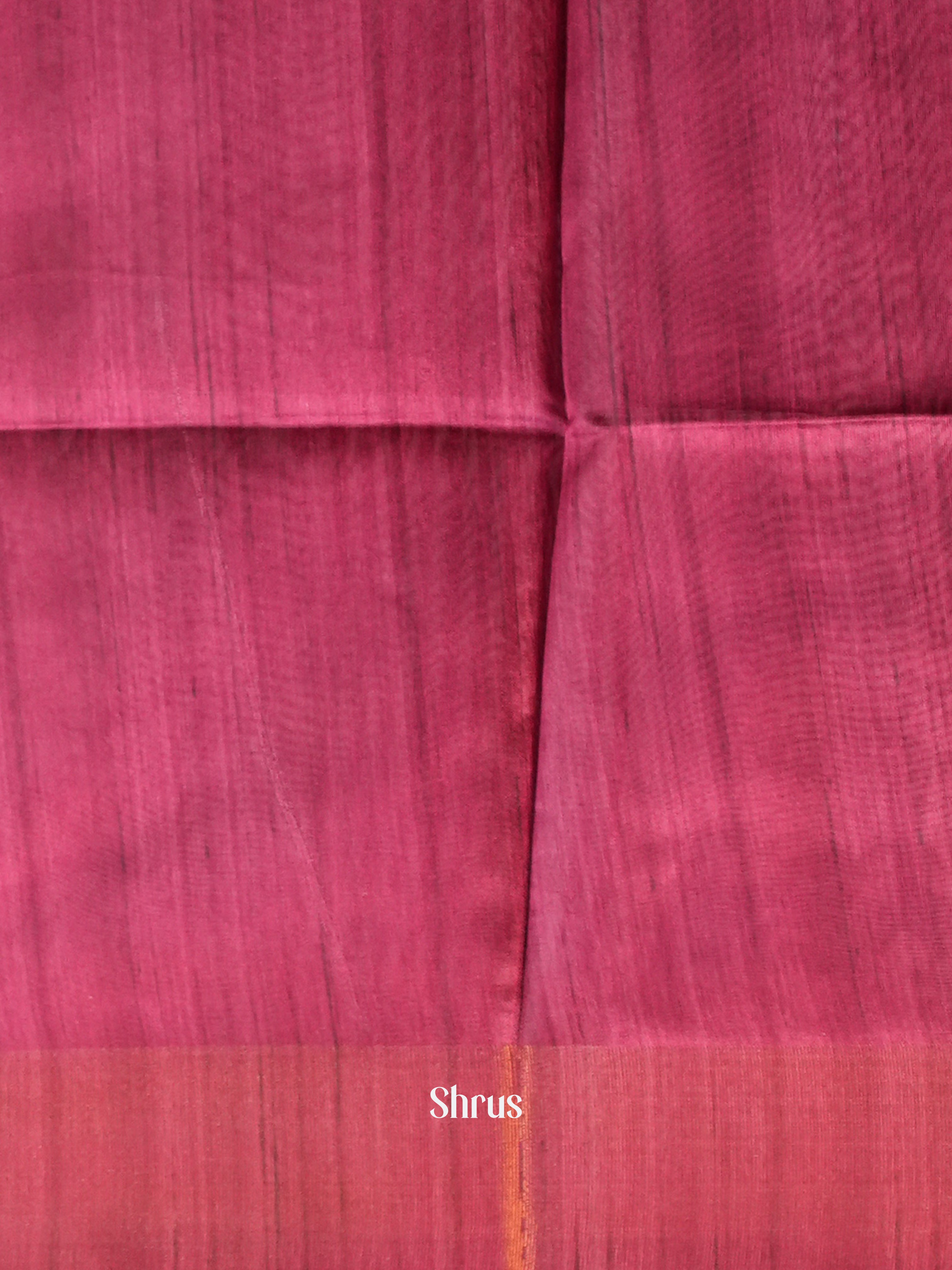 Black & Purple- Champa semi tussar - Shop on Shrus.com