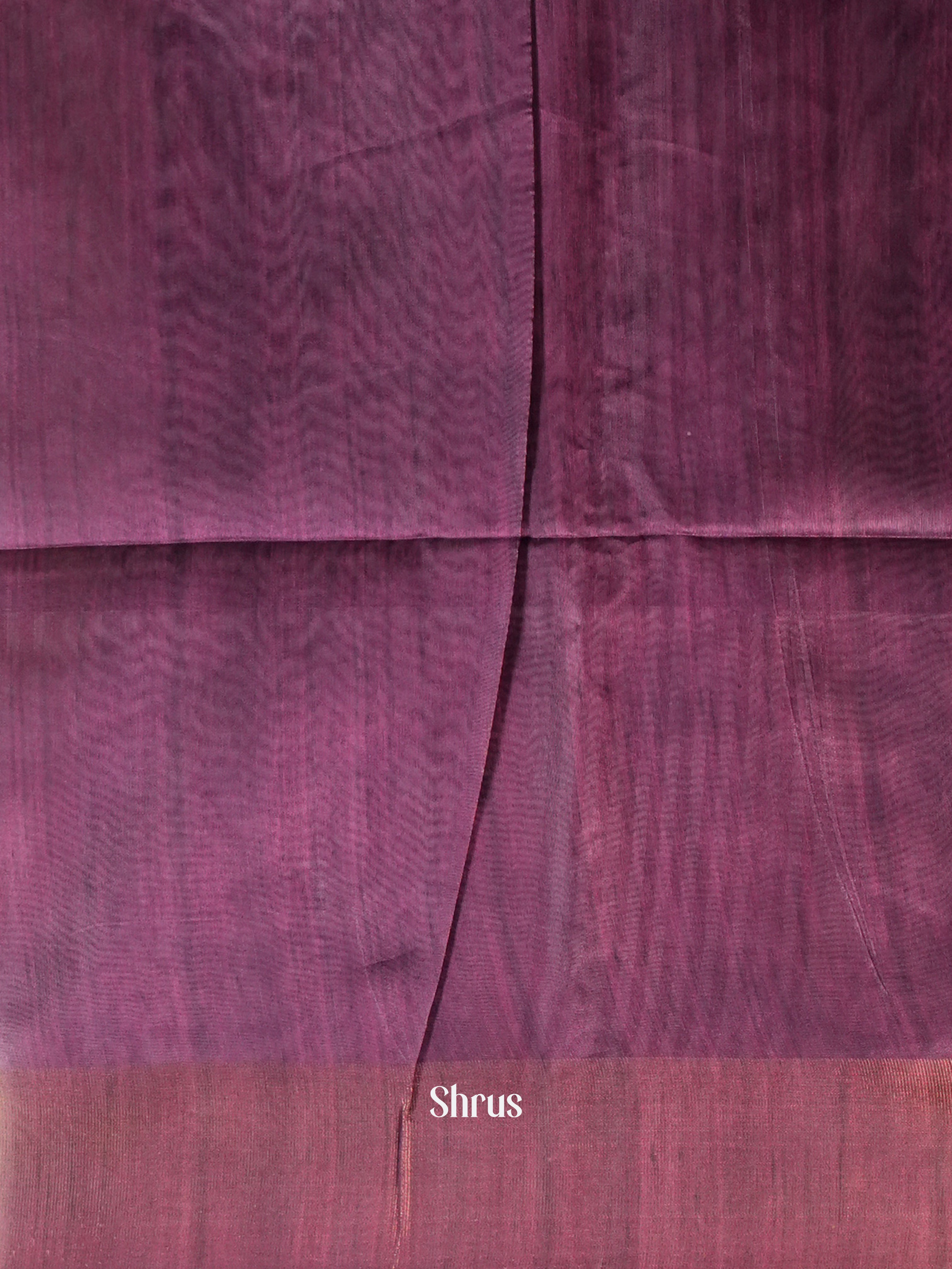 Black & Purple - Champa semi tussar - Shop on Shrus.com