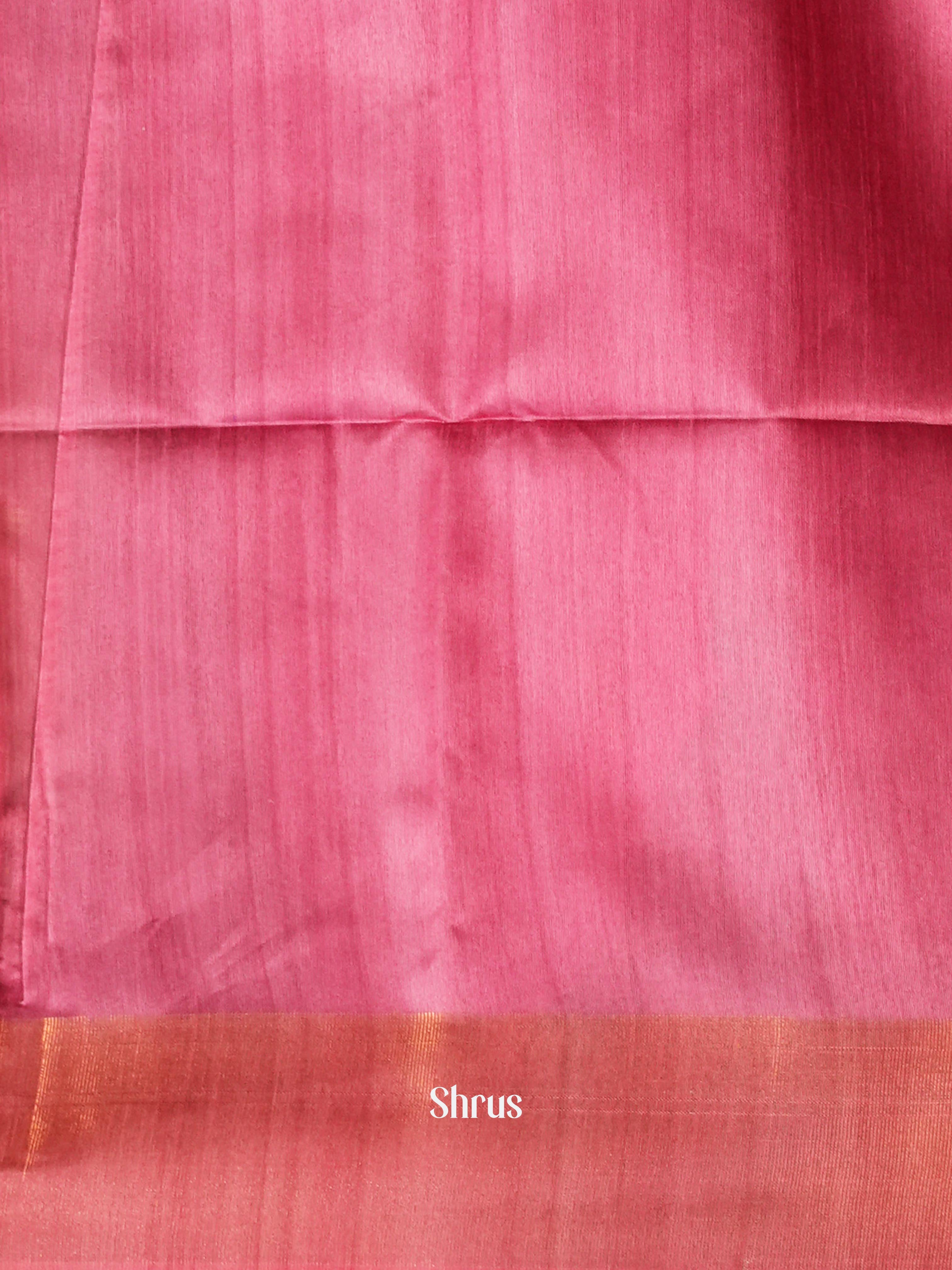 Lite Brown & Maroon - Champa semi tussar - Shop on Shrus.com