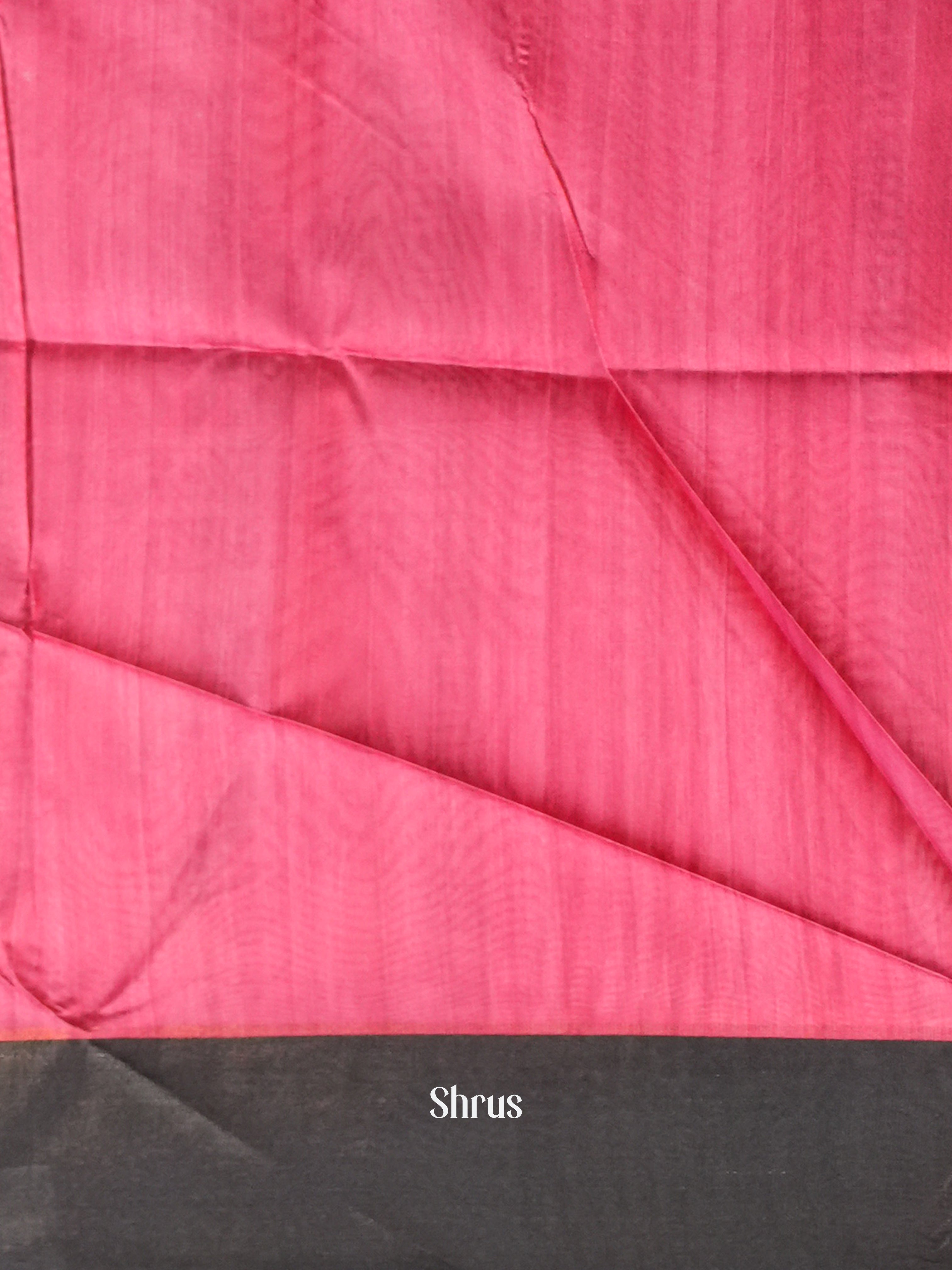 Green & Reddish Pink- Champa semi tussar - Shop on Shrus.com