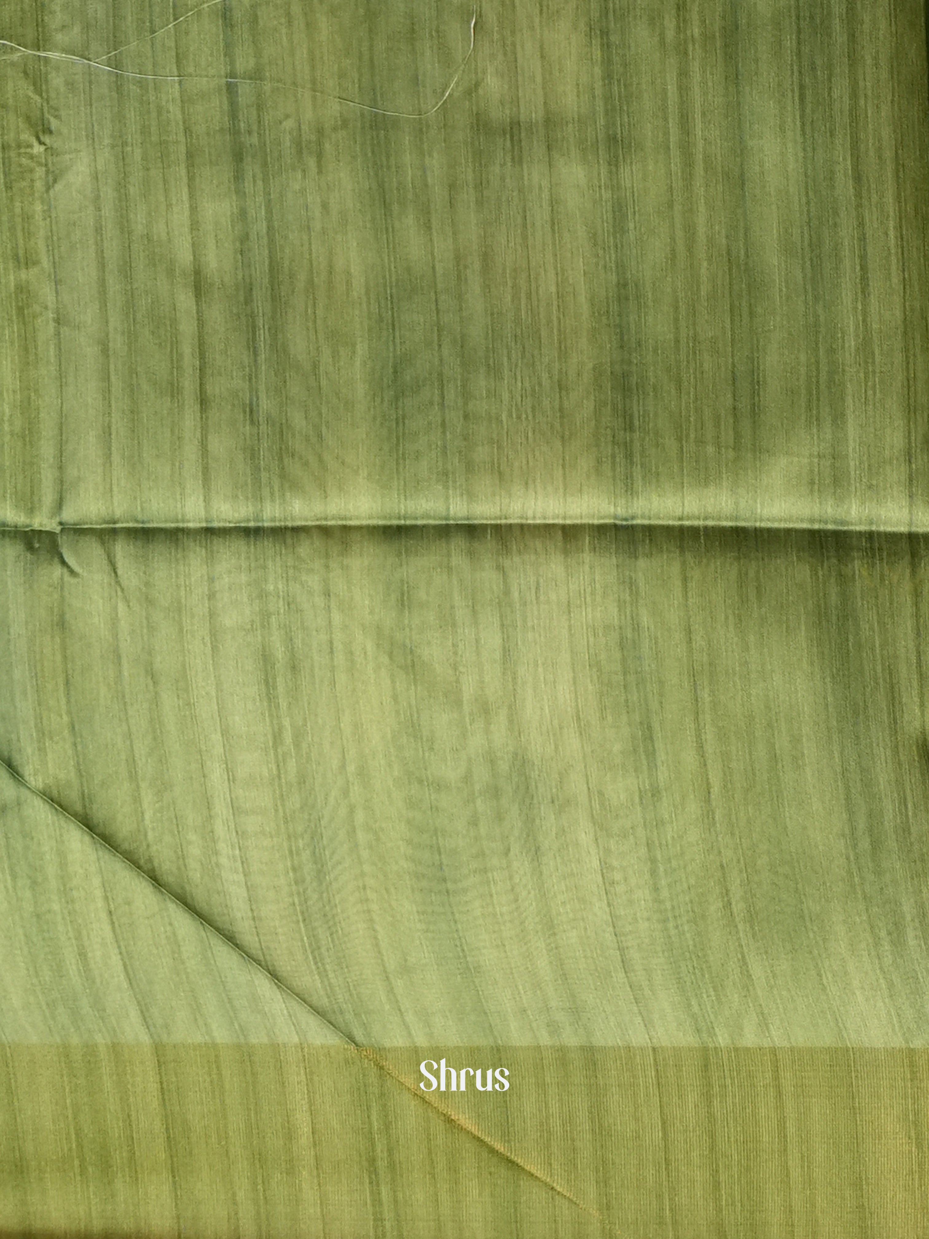 Brick & Green- Champa semi tussar - Shop on Shrus.com