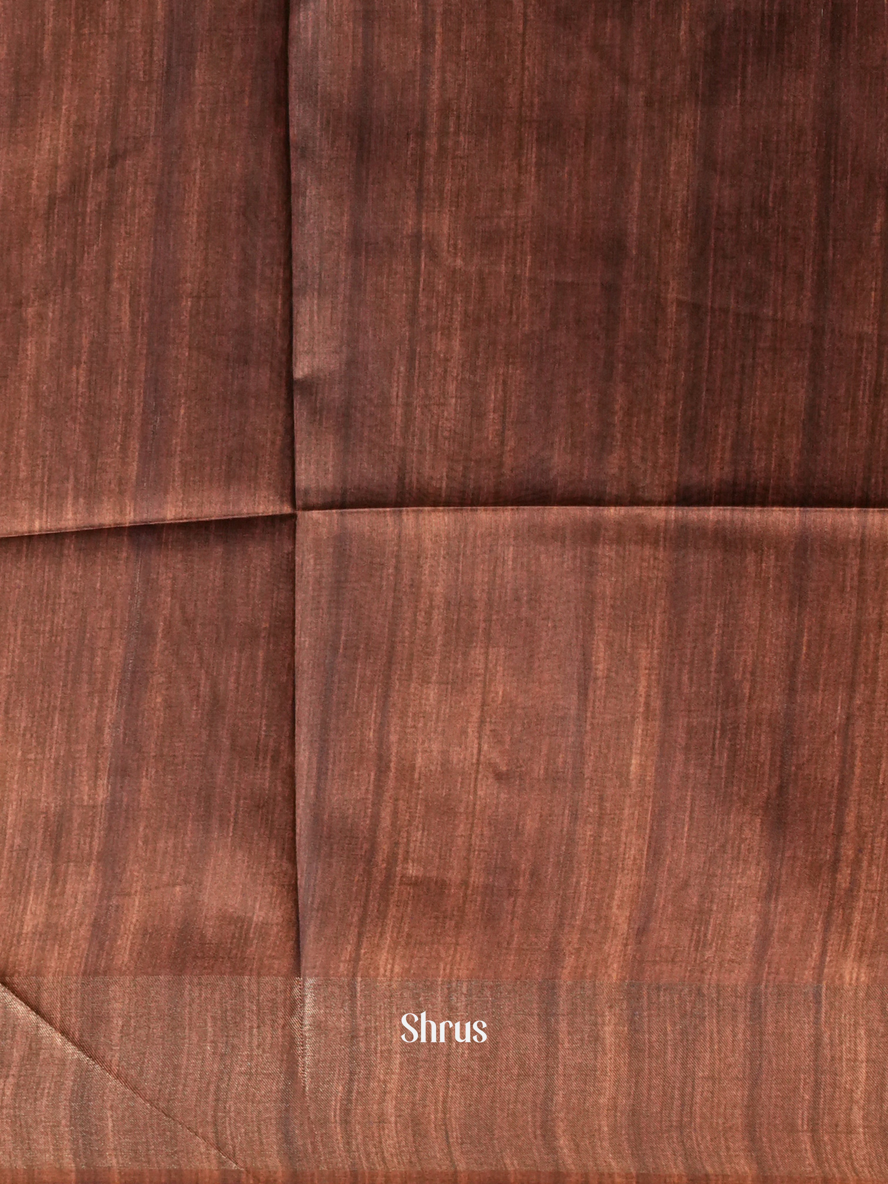Brown & Blue - Champa semi tussar - Shop on Shrus.com